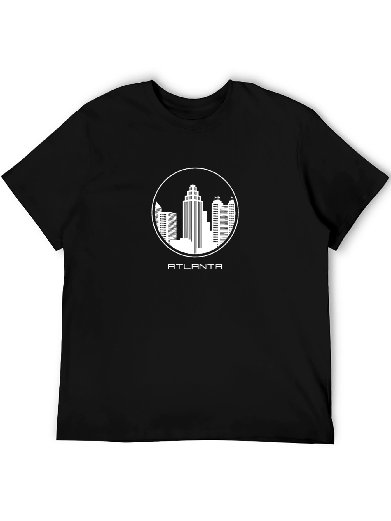 Atlanta Skyline Graphic T-Shirt - Black