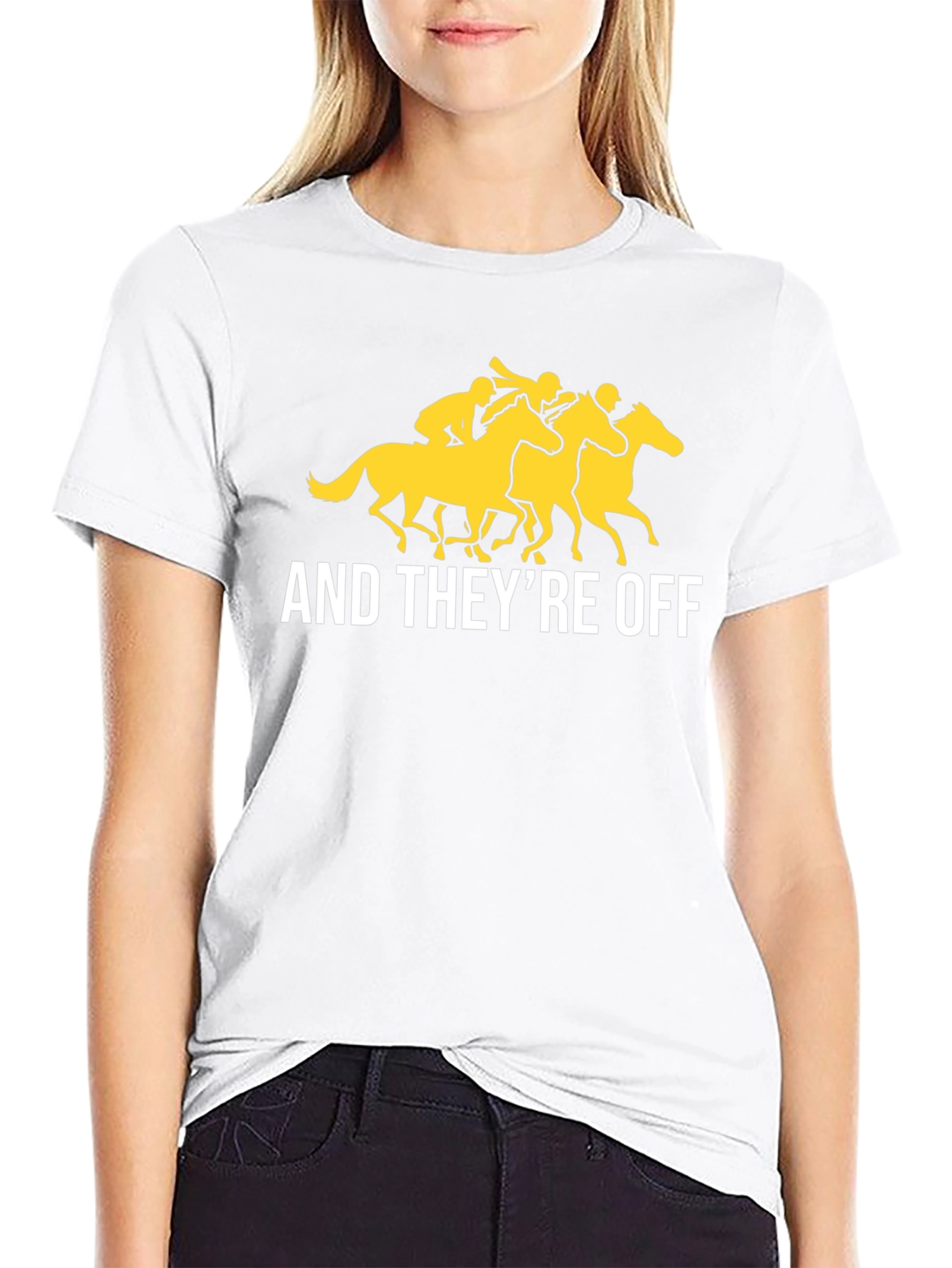 And Theyre Off T-Shirt - Horse Racing Tee