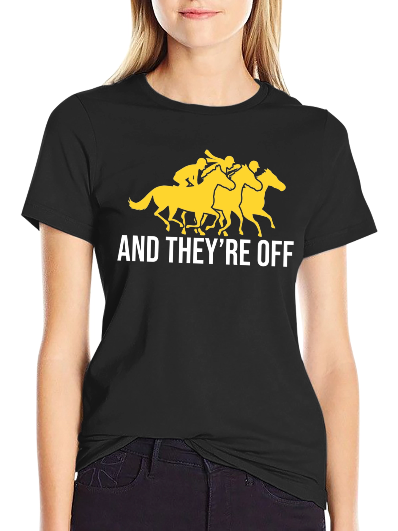 And Theyre Off T-Shirt - Horse Racing Tee