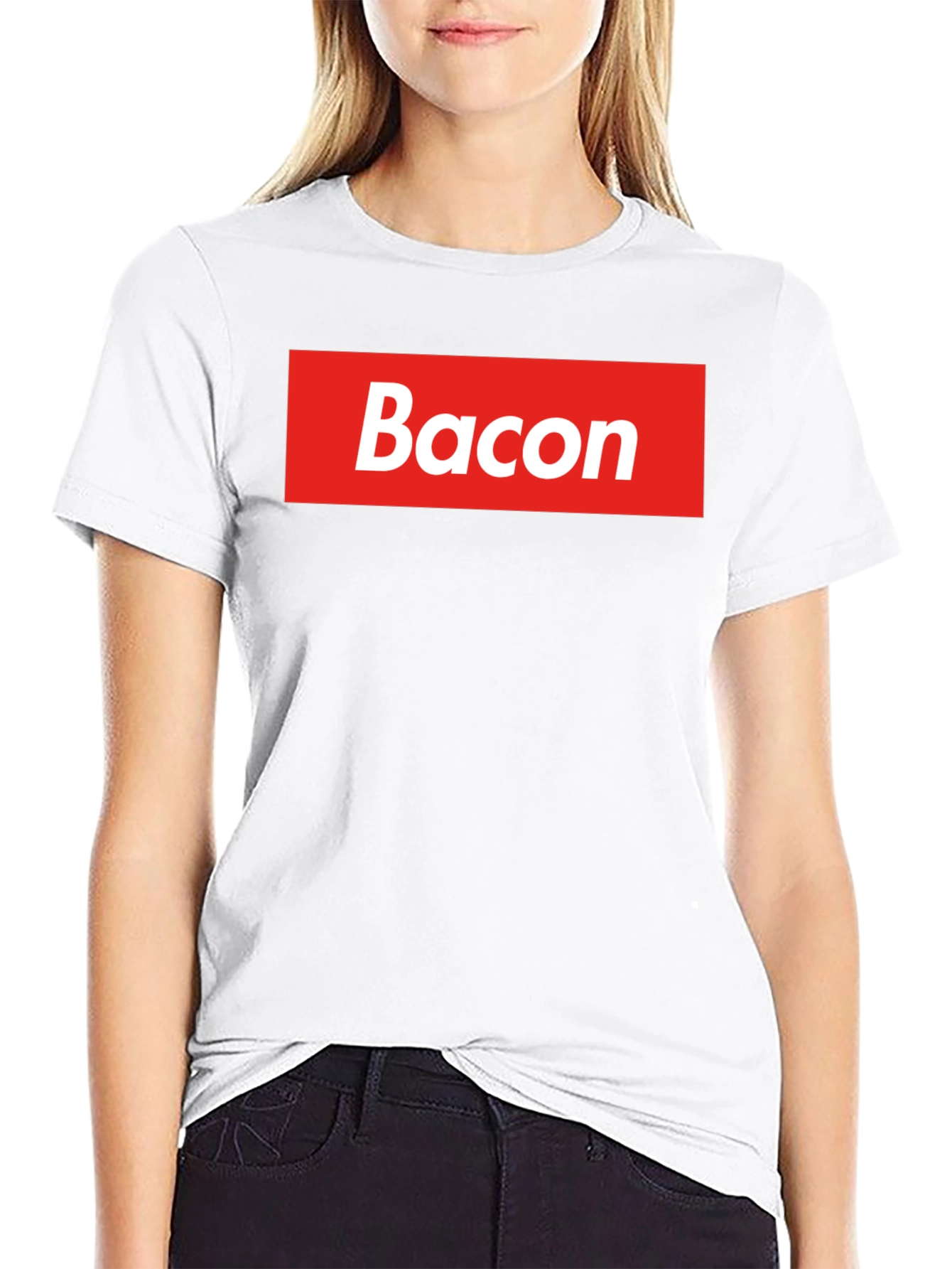 Bacon Logo T-Shirt - Supreme Style Funny Tee