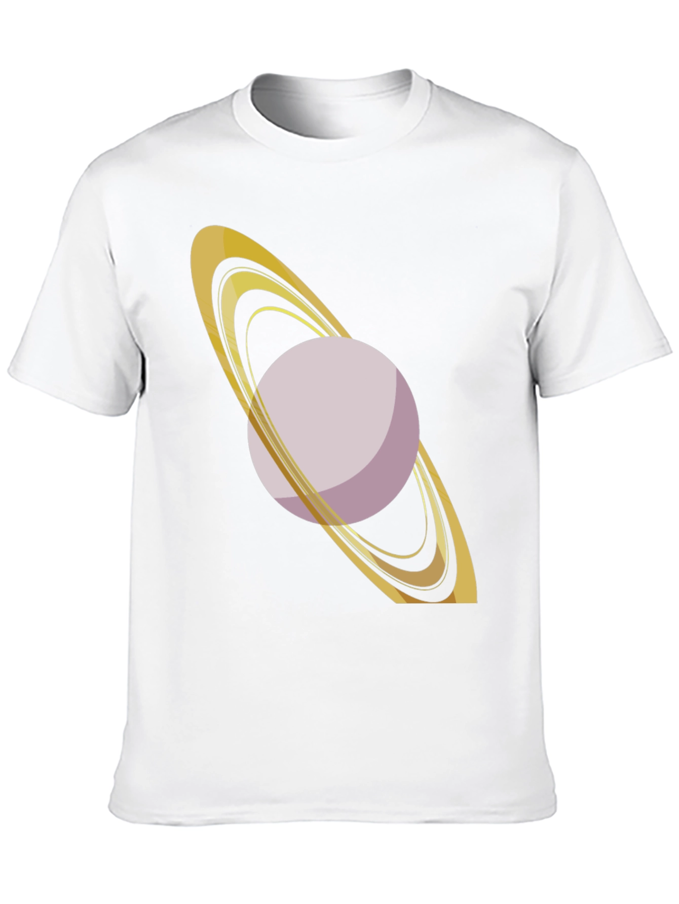 Saturn Graphic Tee - Black Cotton Blend