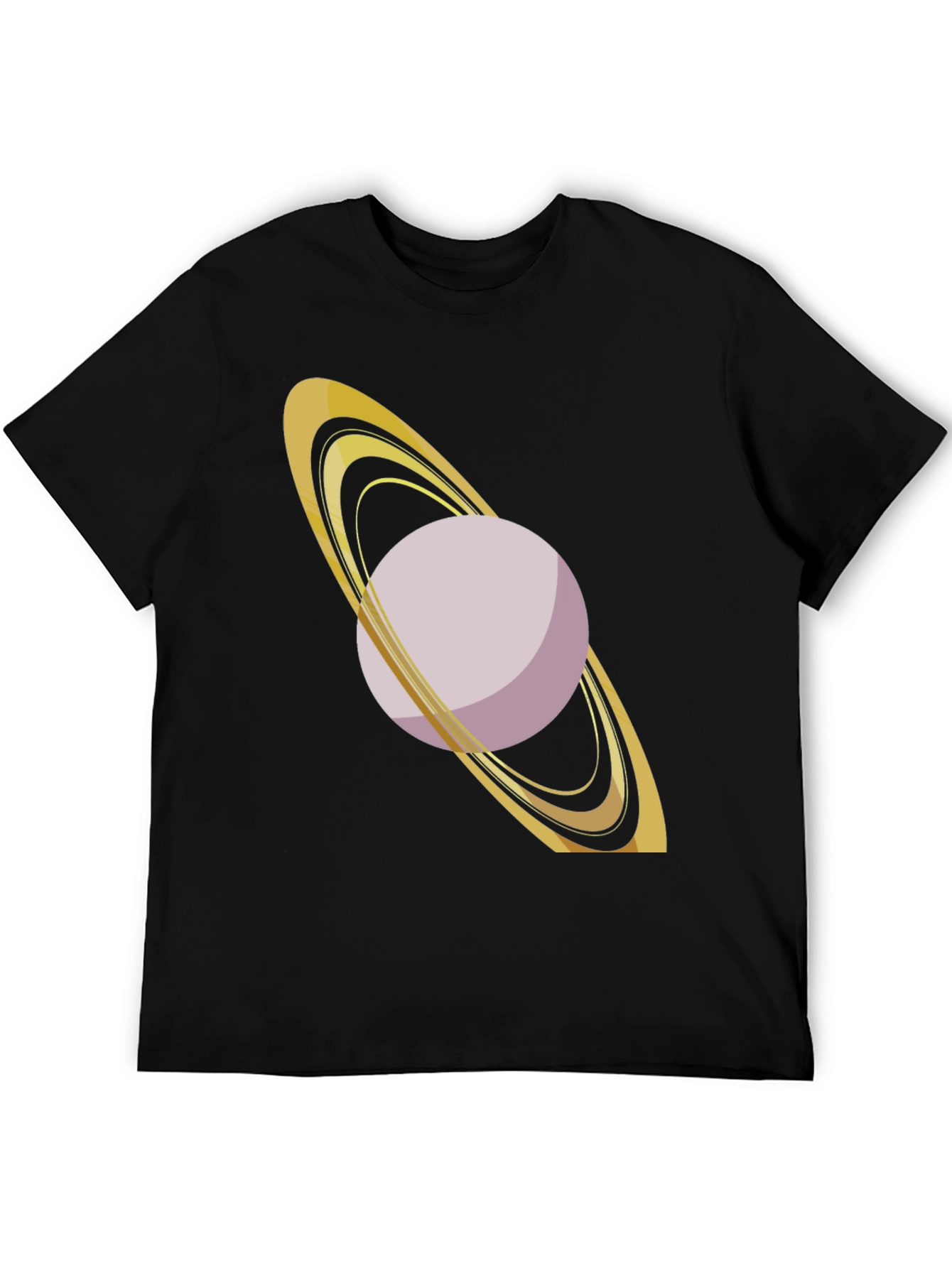 Saturn Graphic Tee - Black Cotton Blend
