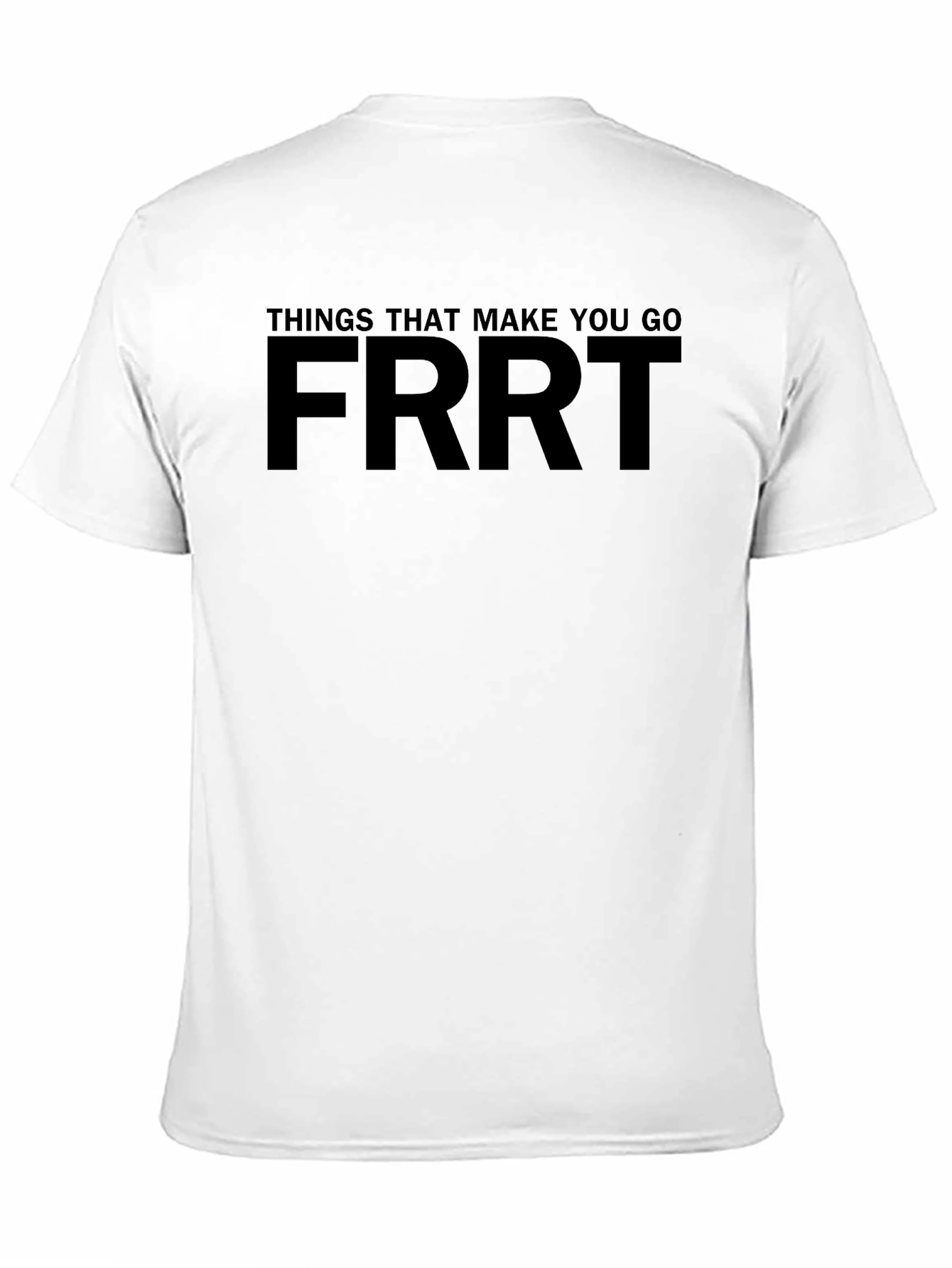 FRRT Graphic Tee - Humorous Black Cotton T-Shirt