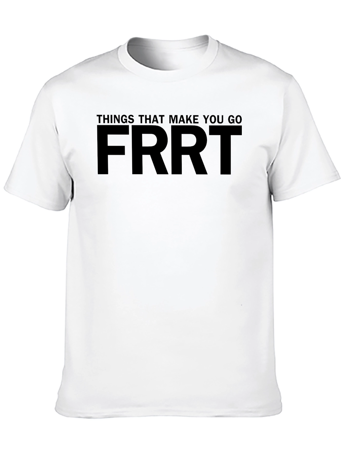 FRRT Graphic Tee - Humorous Black Cotton T-Shirt