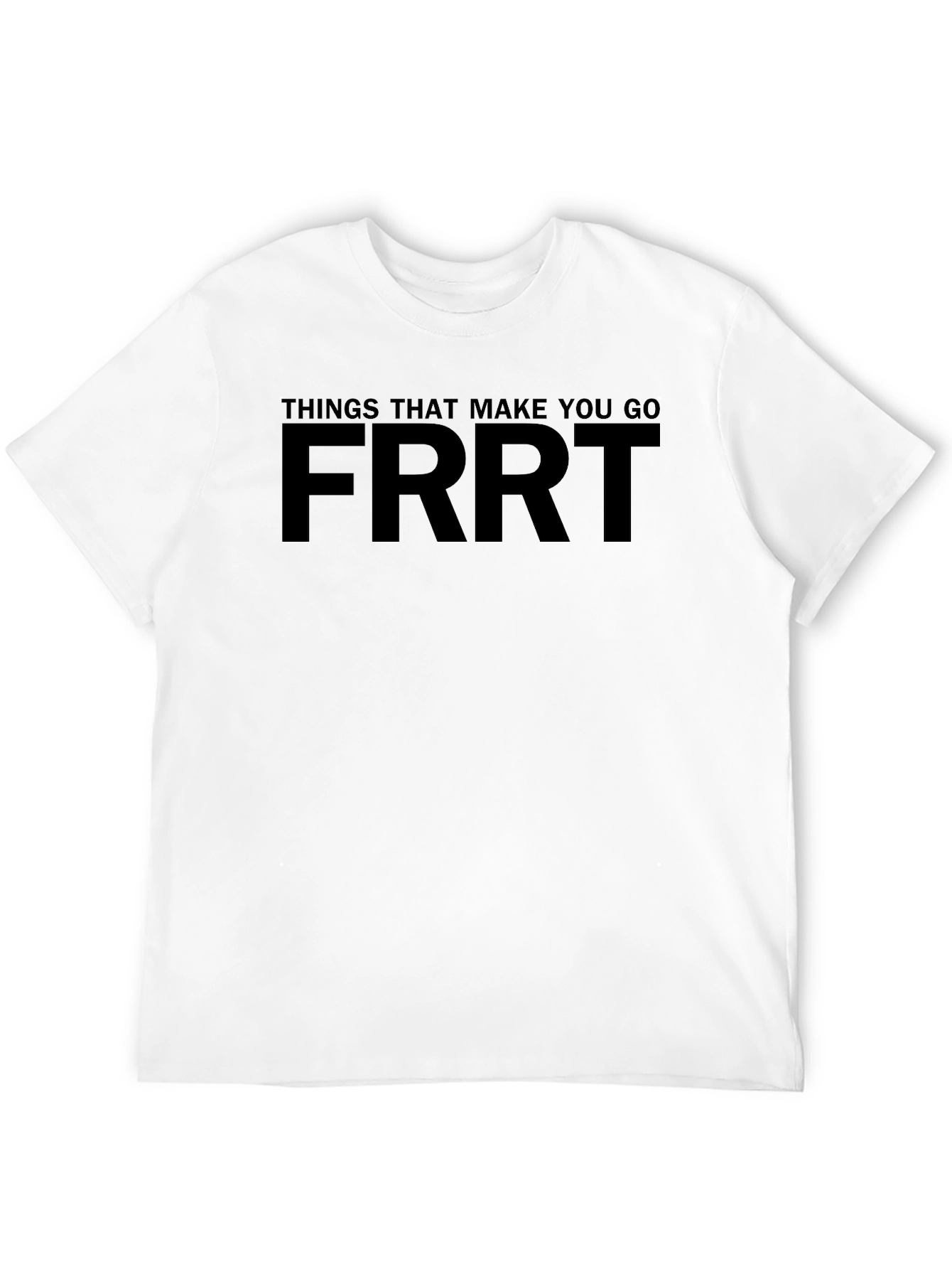FRRT Graphic Tee - Humorous Black Cotton T-Shirt
