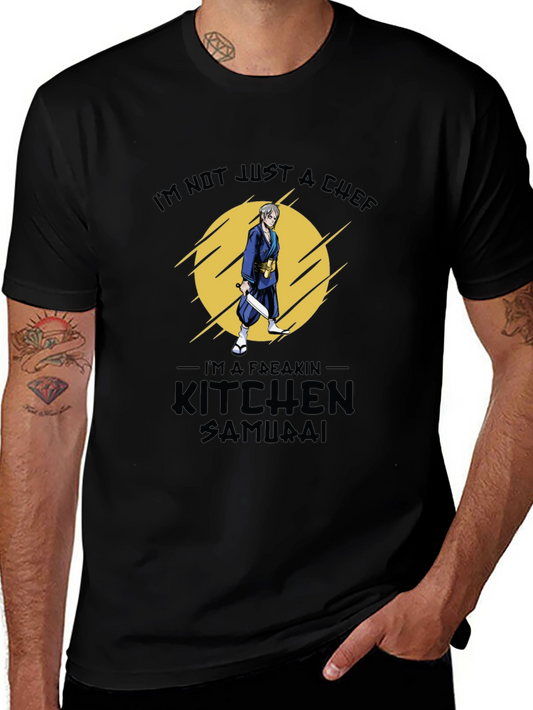 Kitchen Samurai Graphic T-Shirt - Chef Humor Tee
