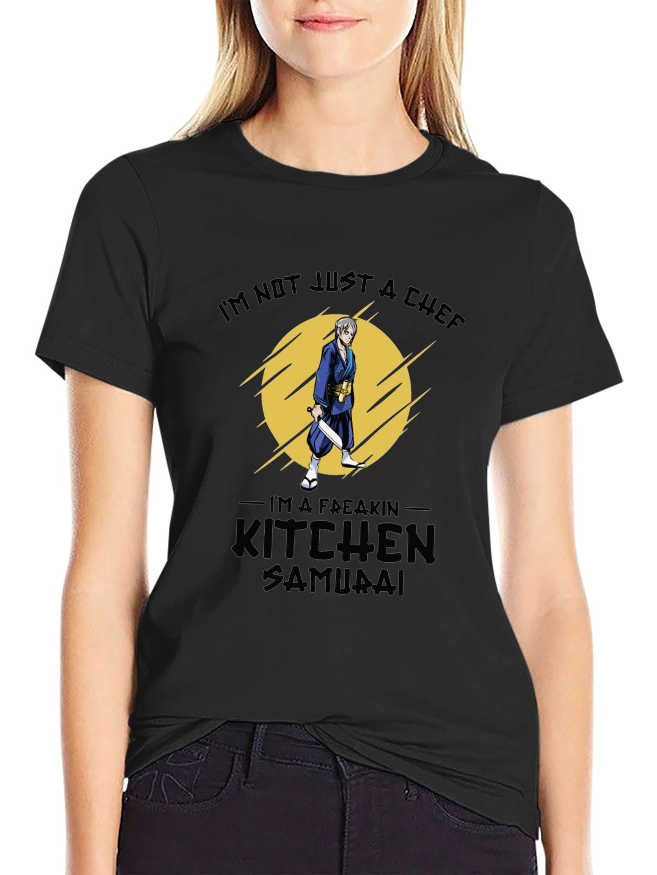 Kitchen Samurai Graphic T-Shirt - Chef Humor Tee