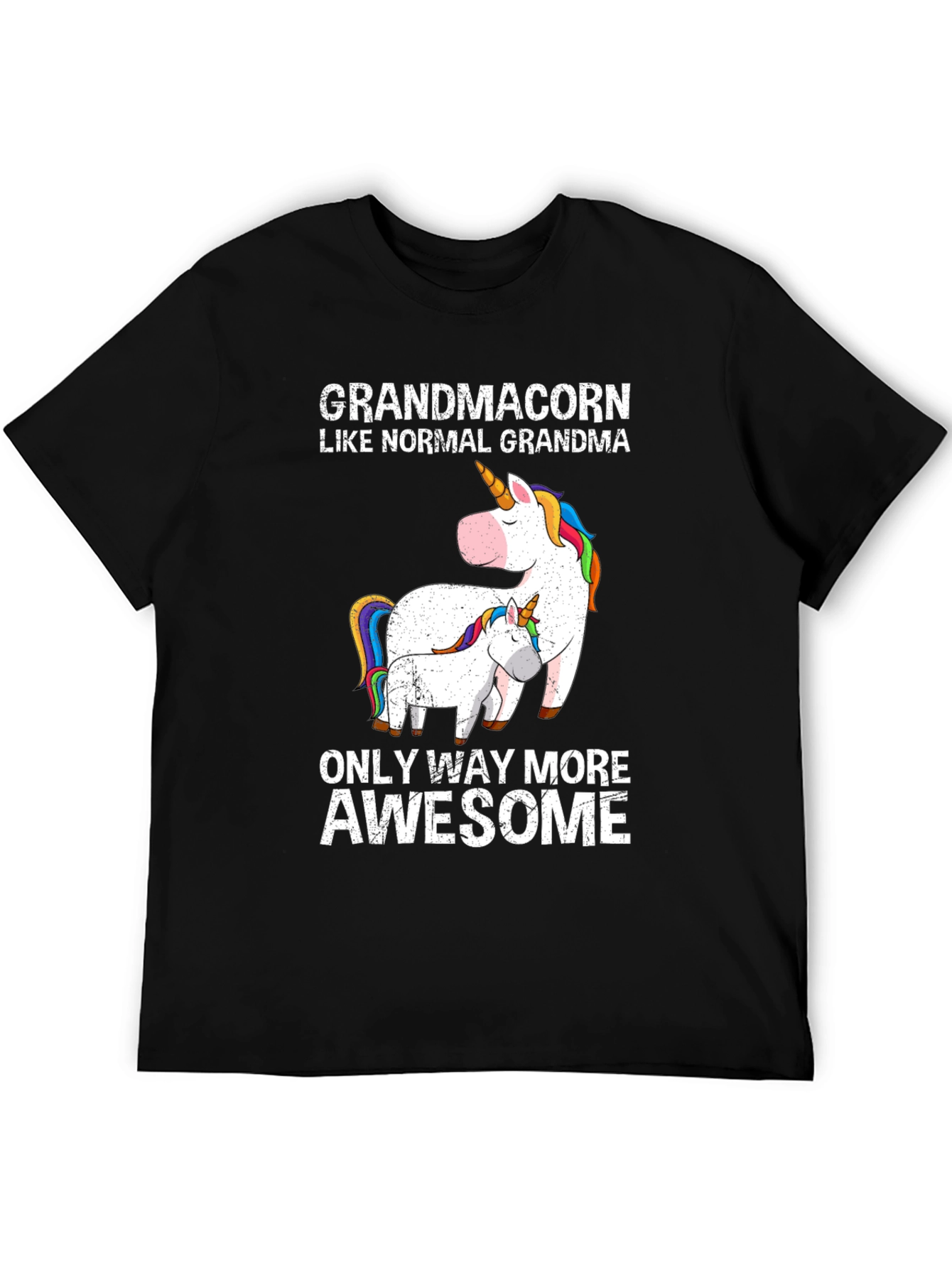 Grandmacorn Unicorn Graphic T-Shirt