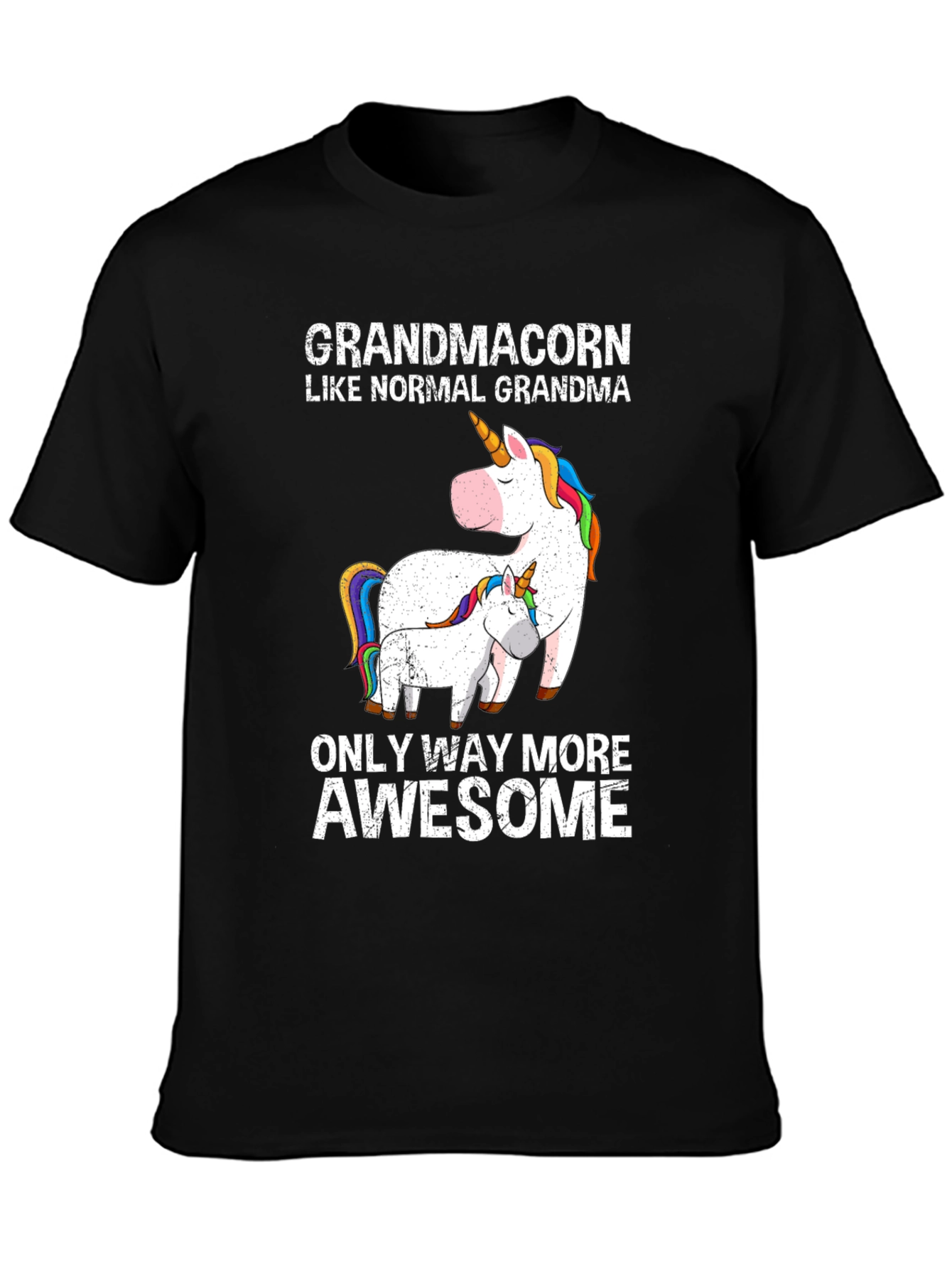 Grandmacorn Unicorn Graphic T-Shirt