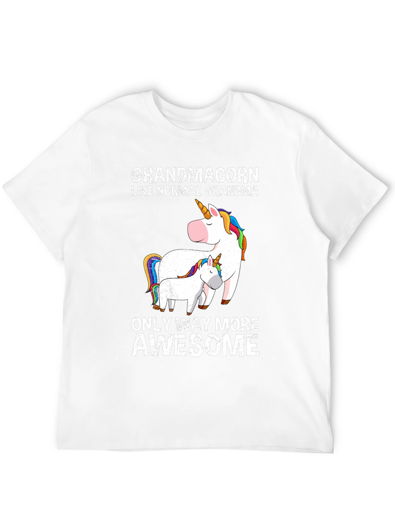 Grandmacorn Unicorn Graphic T-Shirt