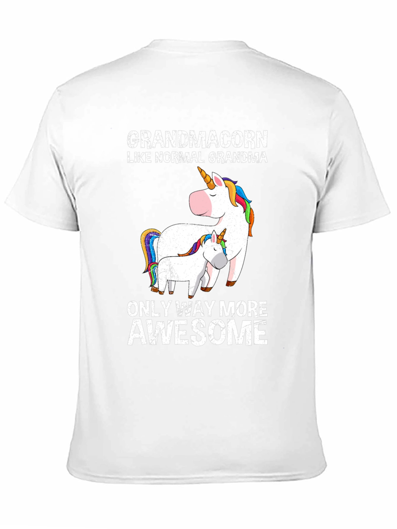 Grandmacorn Unicorn Graphic T-Shirt
