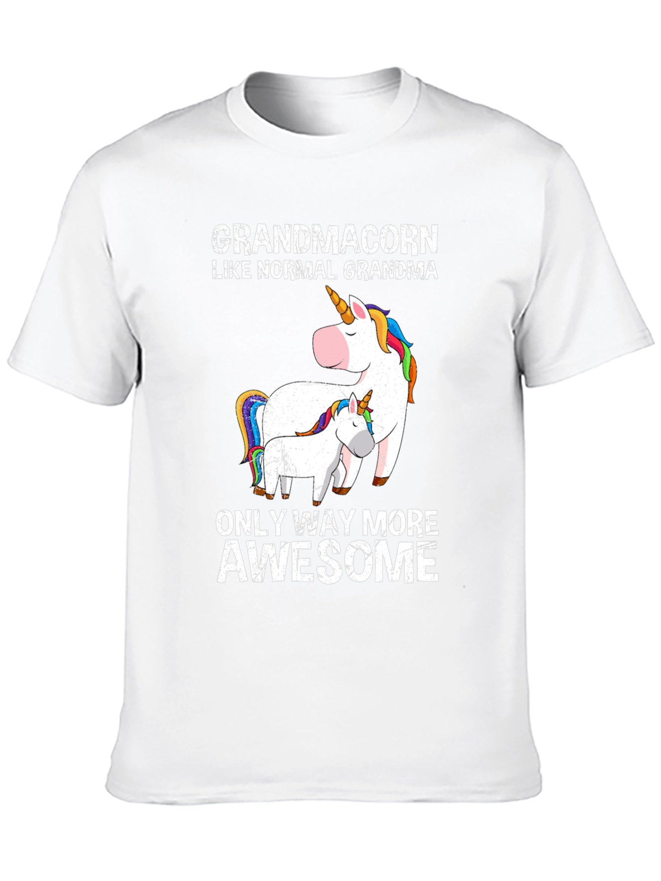 Grandmacorn Unicorn Graphic T-Shirt