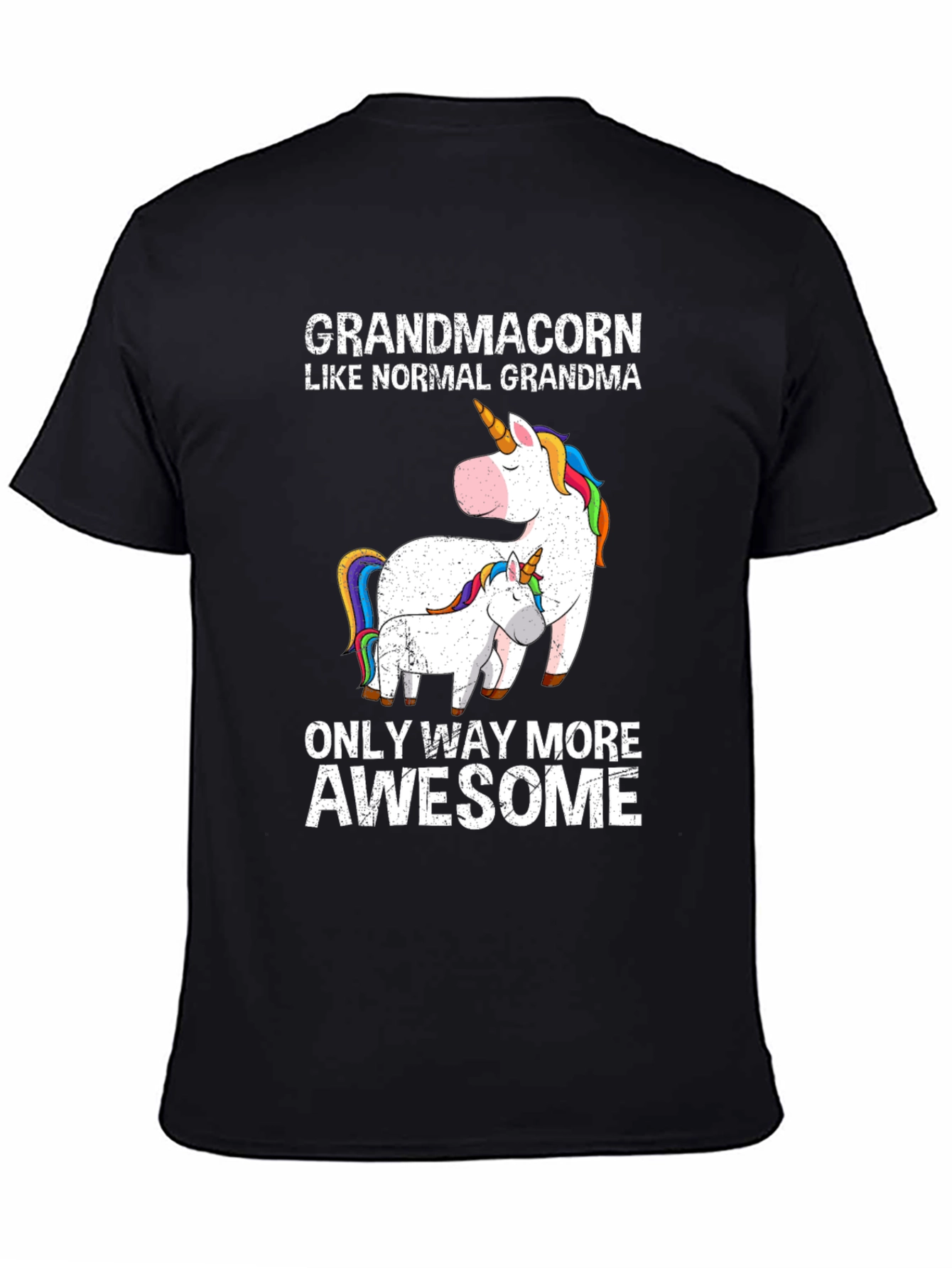 Grandmacorn Unicorn Graphic T-Shirt