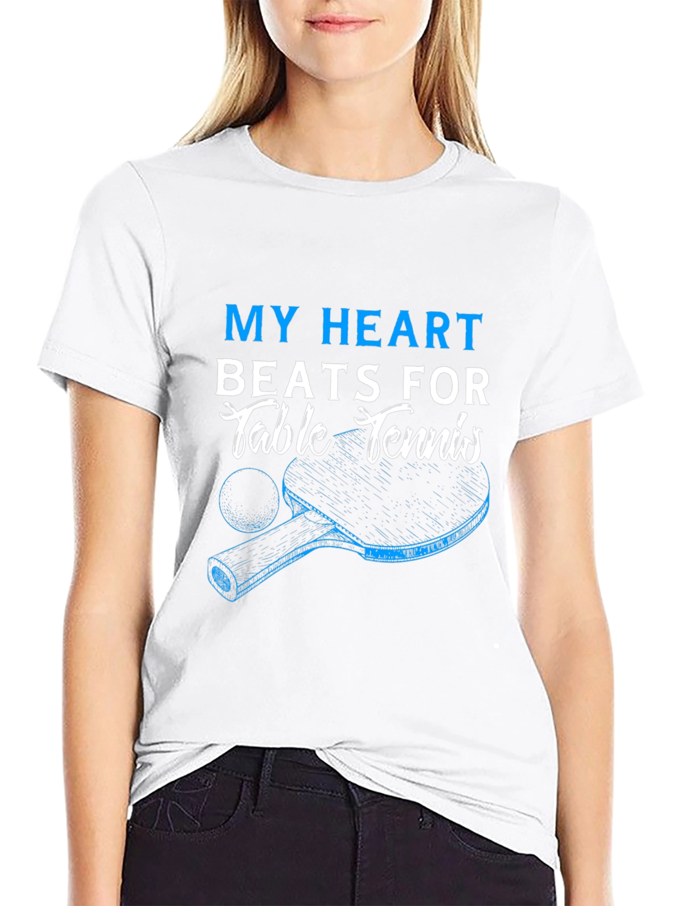 My Heart Beats For Table Tennis T-Shirt