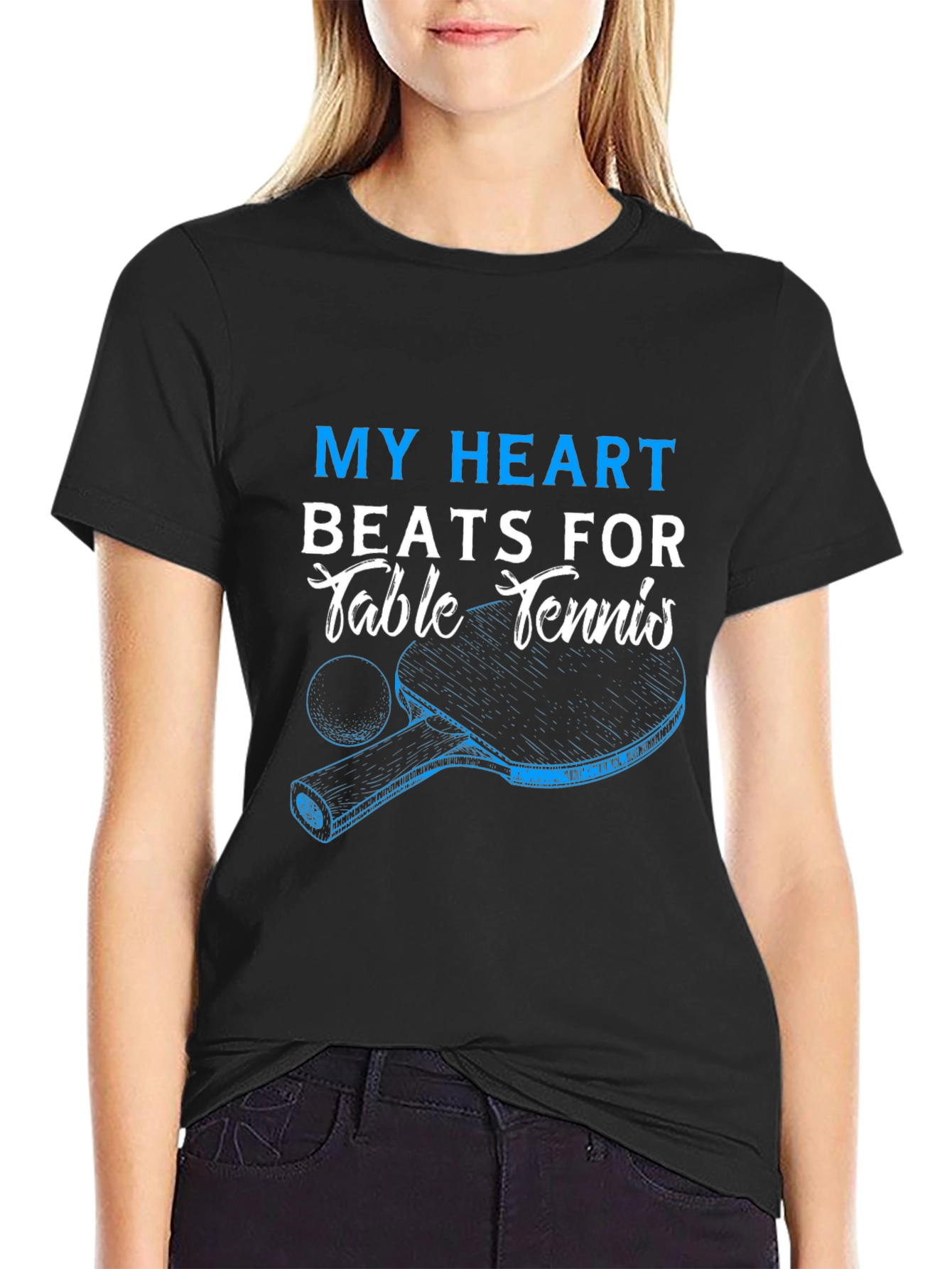 My Heart Beats For Table Tennis T-Shirt