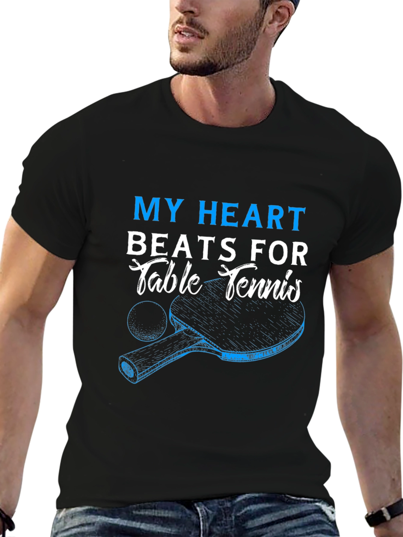 My Heart Beats For Table Tennis T-Shirt
