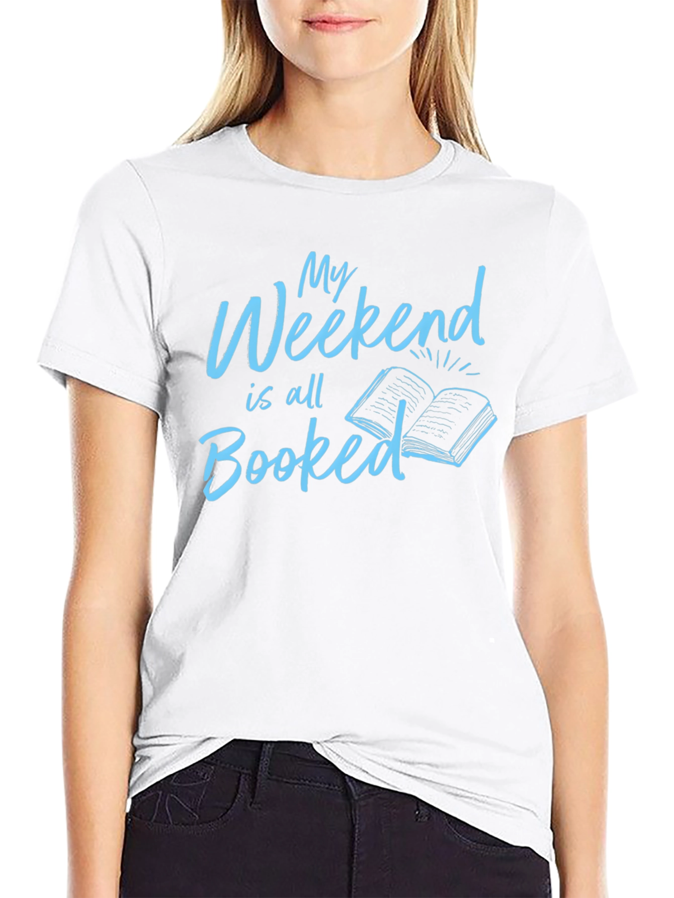 Booked Weekend Black T-Shirt