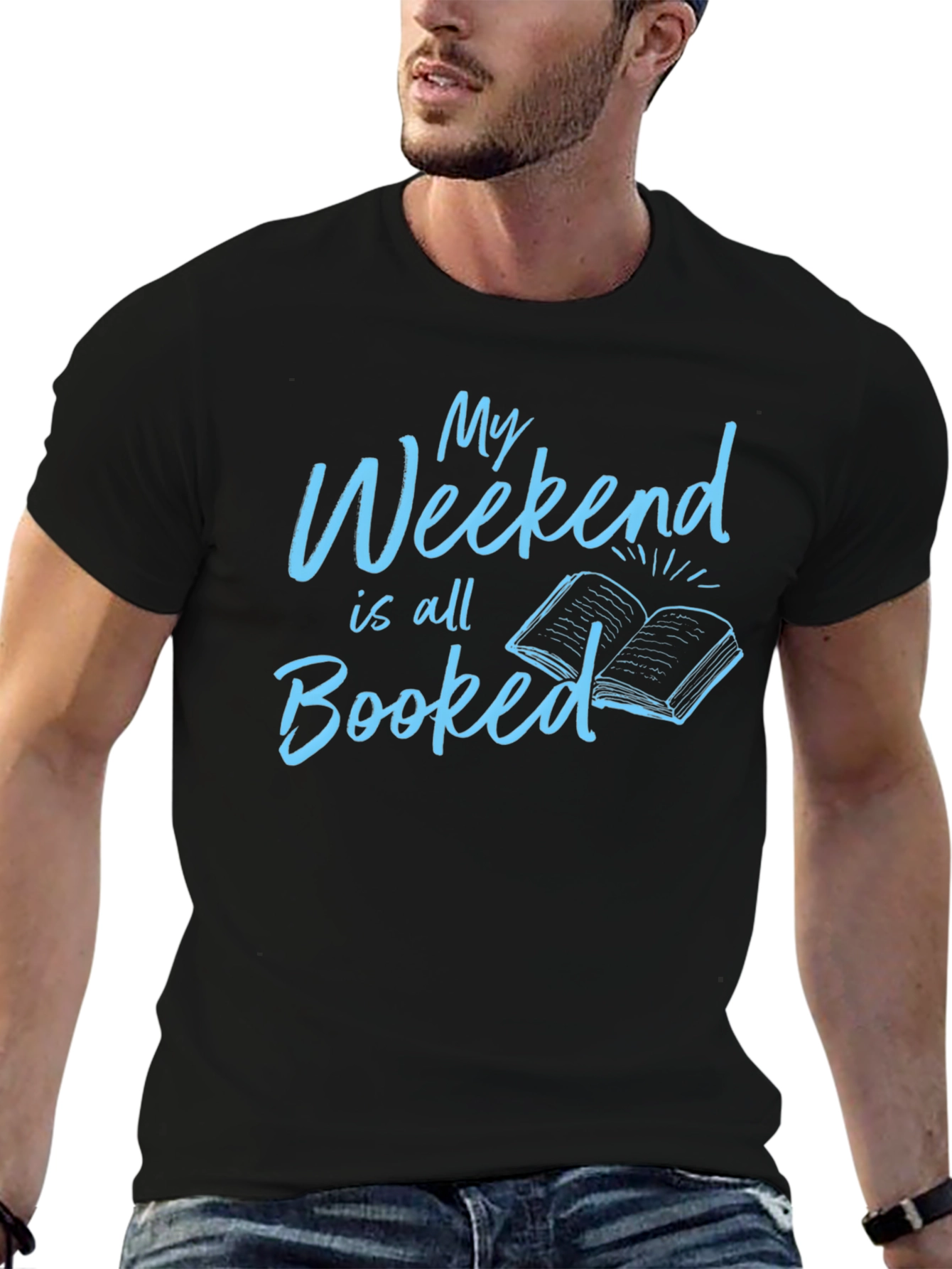 Booked Weekend Black T-Shirt