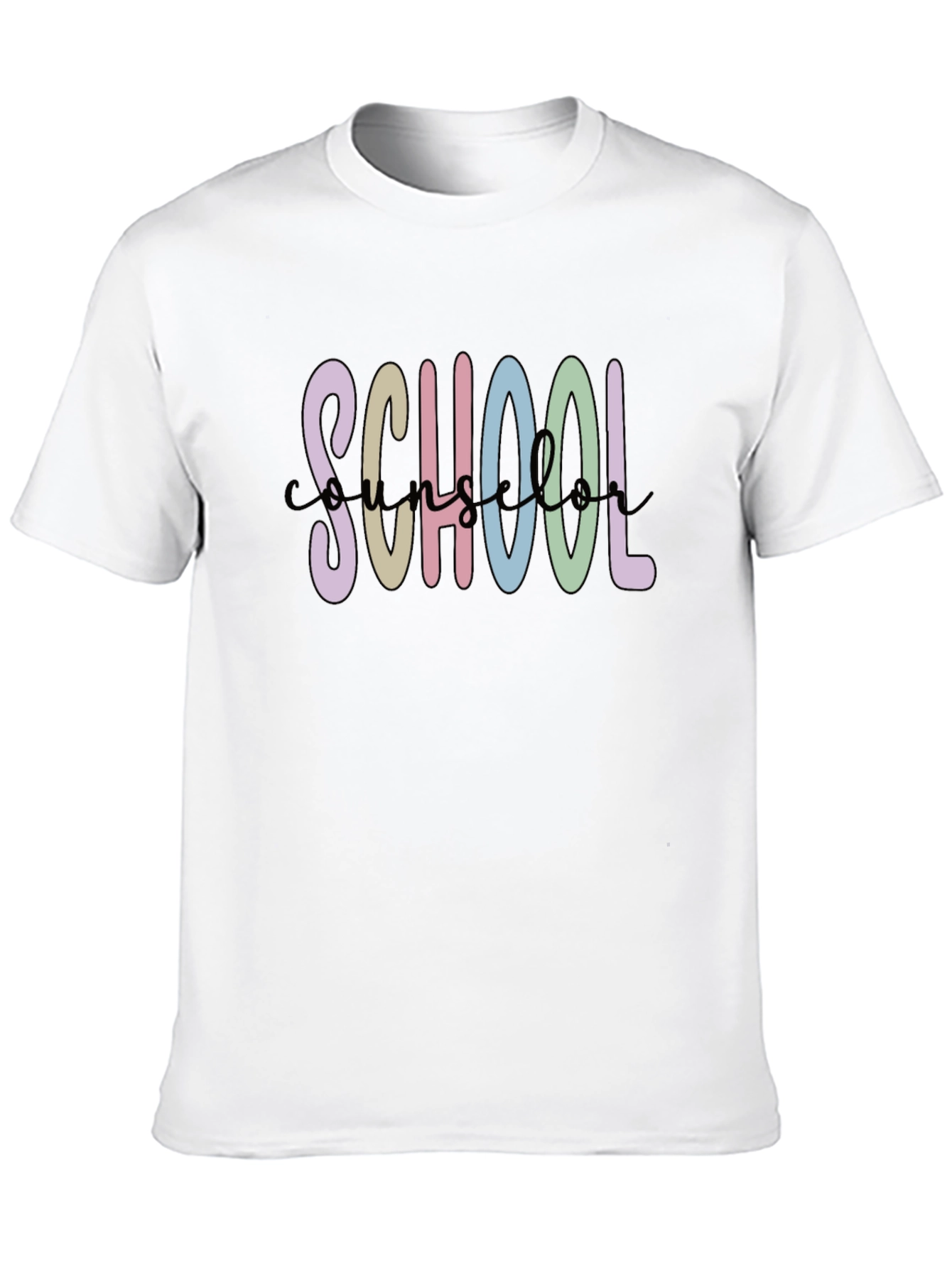 School Counselor T-Shirt - Black Cotton Blend