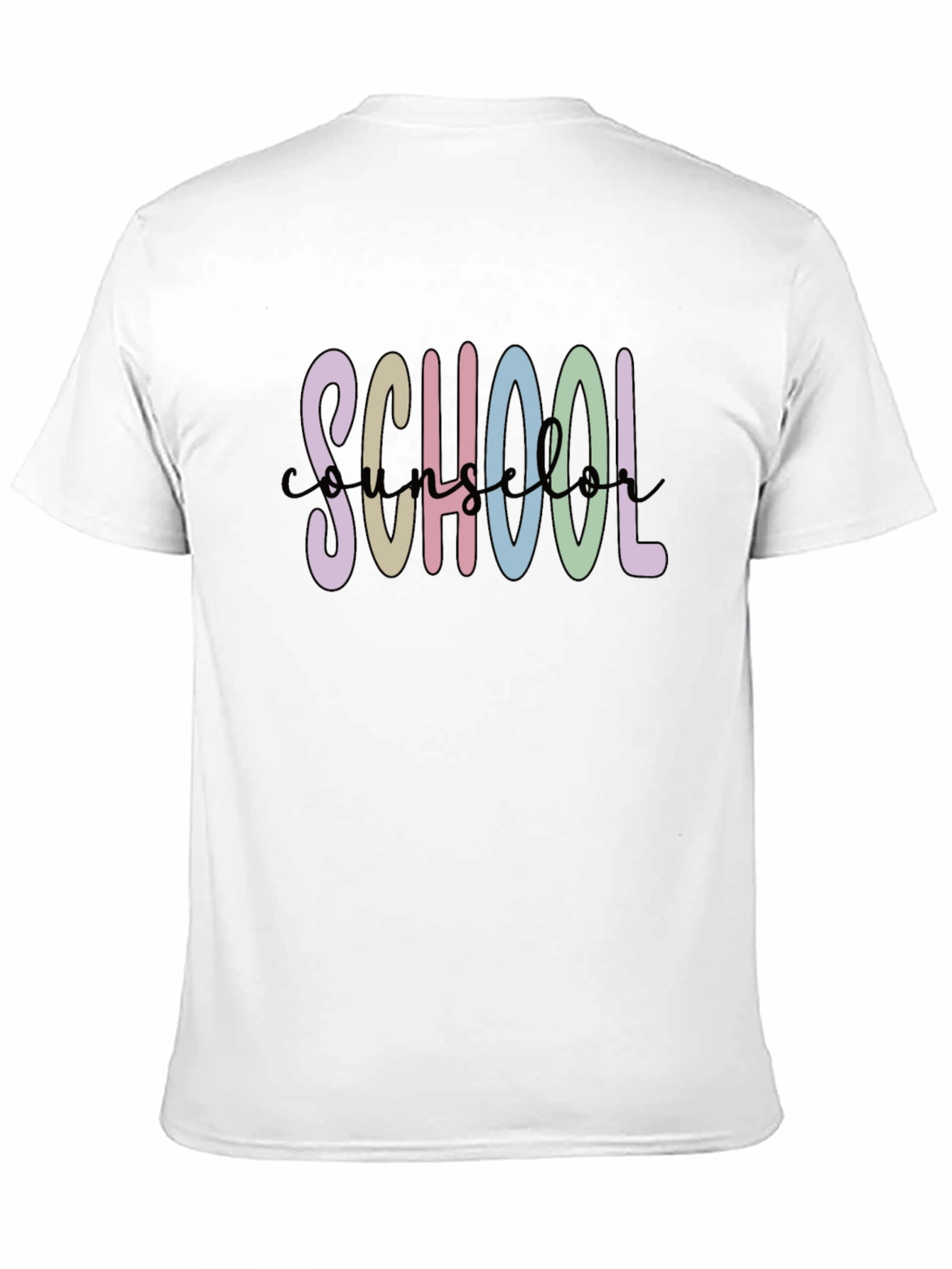 School Counselor T-Shirt - Black Cotton Blend
