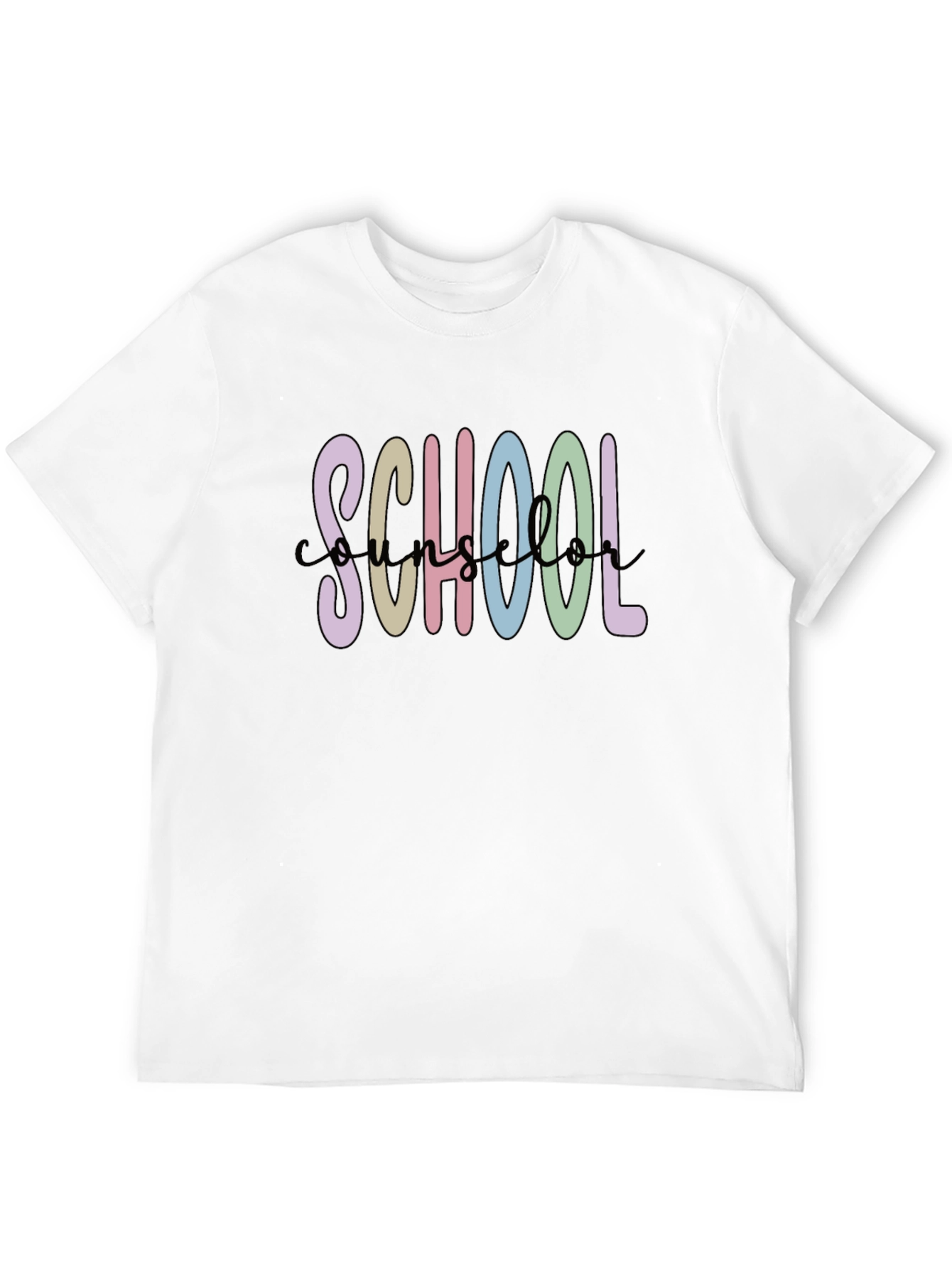 School Counselor T-Shirt - Black Cotton Blend