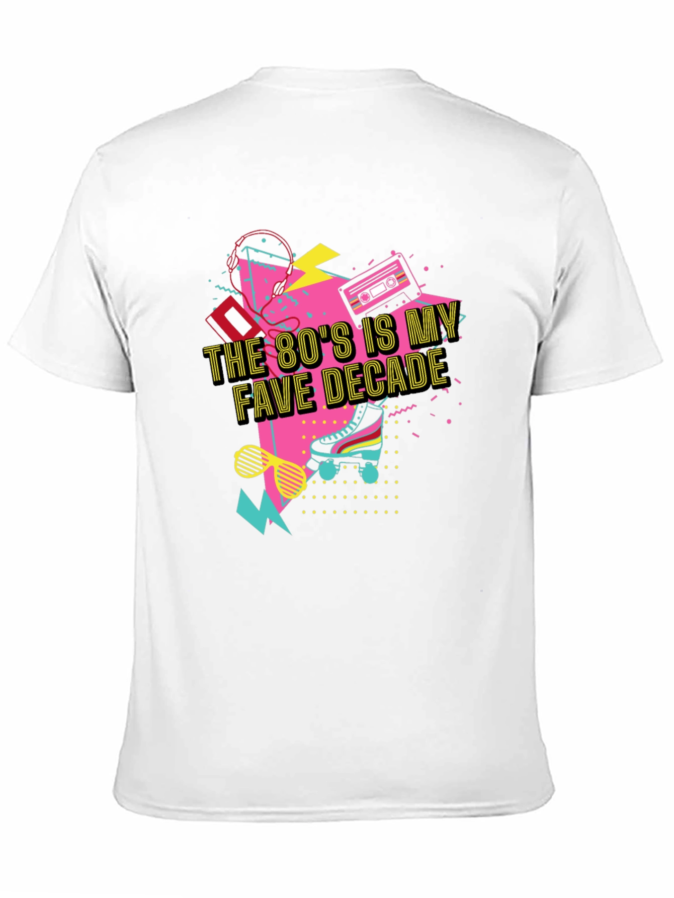 80s Fave Decade Black T-Shirt