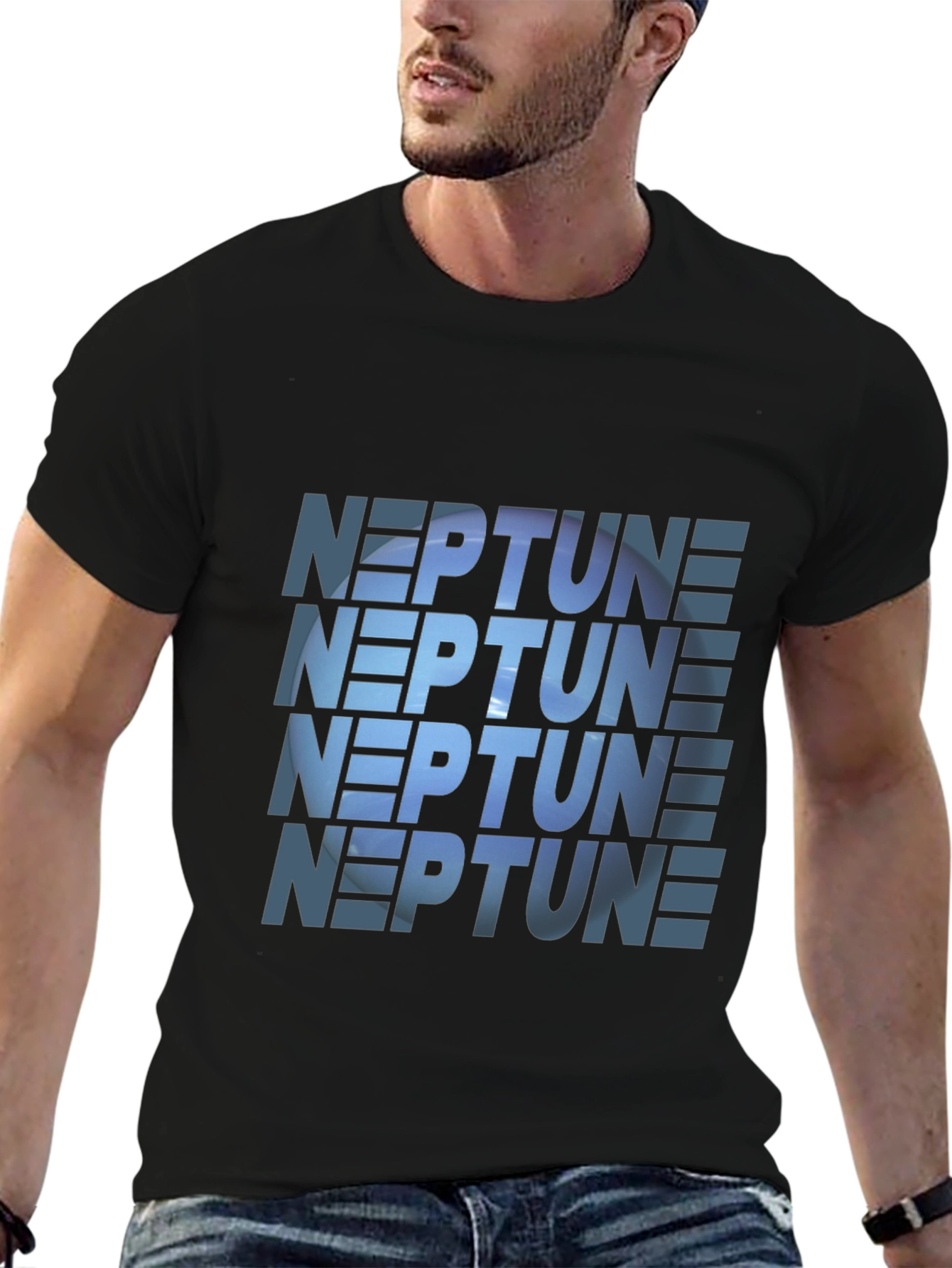 Neptune Graphic Print T-Shirt - Stylish Casual Wear