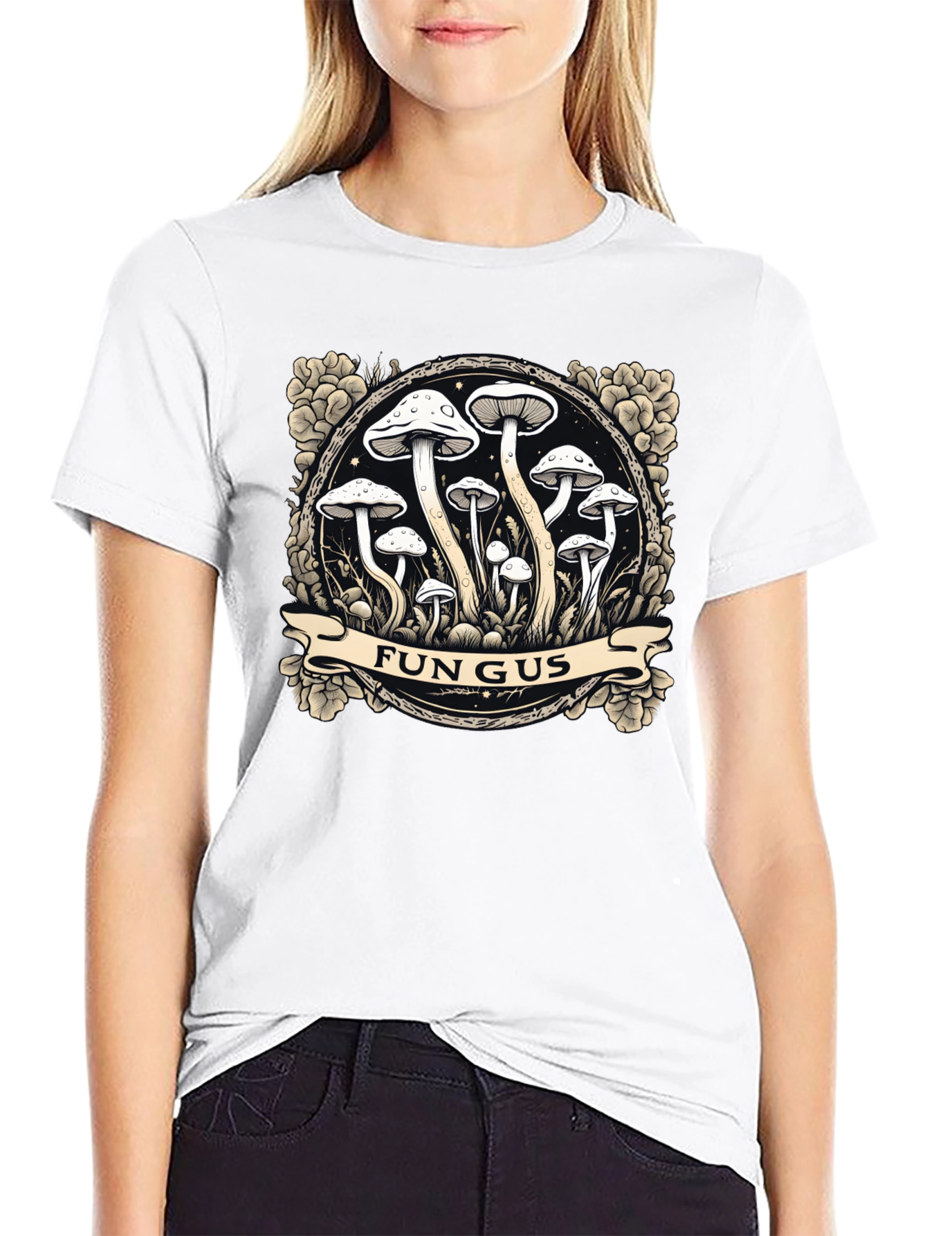 Fungus Graphic Tee - Unique Mushroom Design