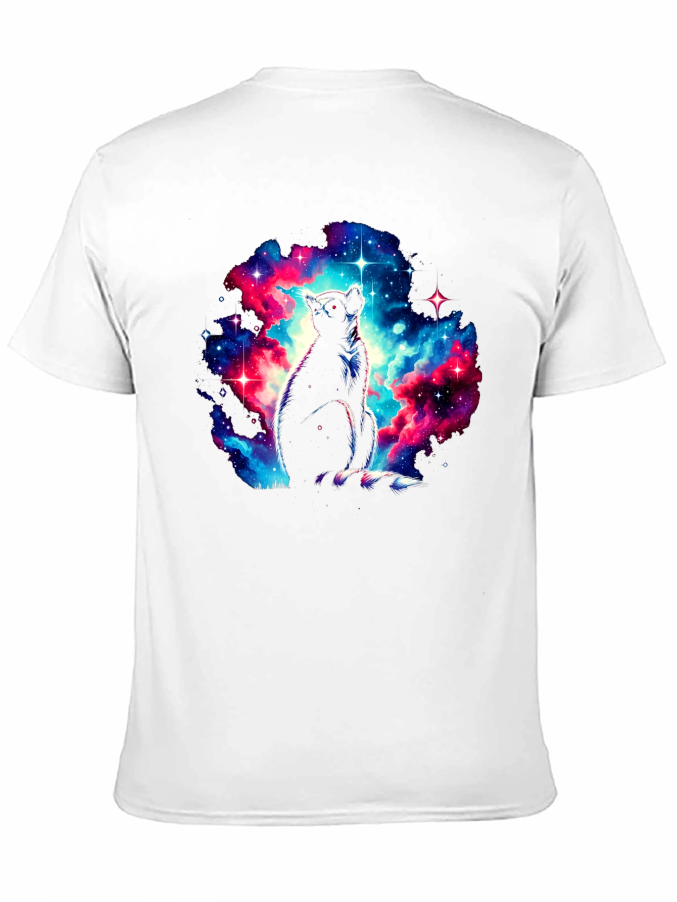 Galaxy Lemur Graphic T-Shirt - Mens Black Tee