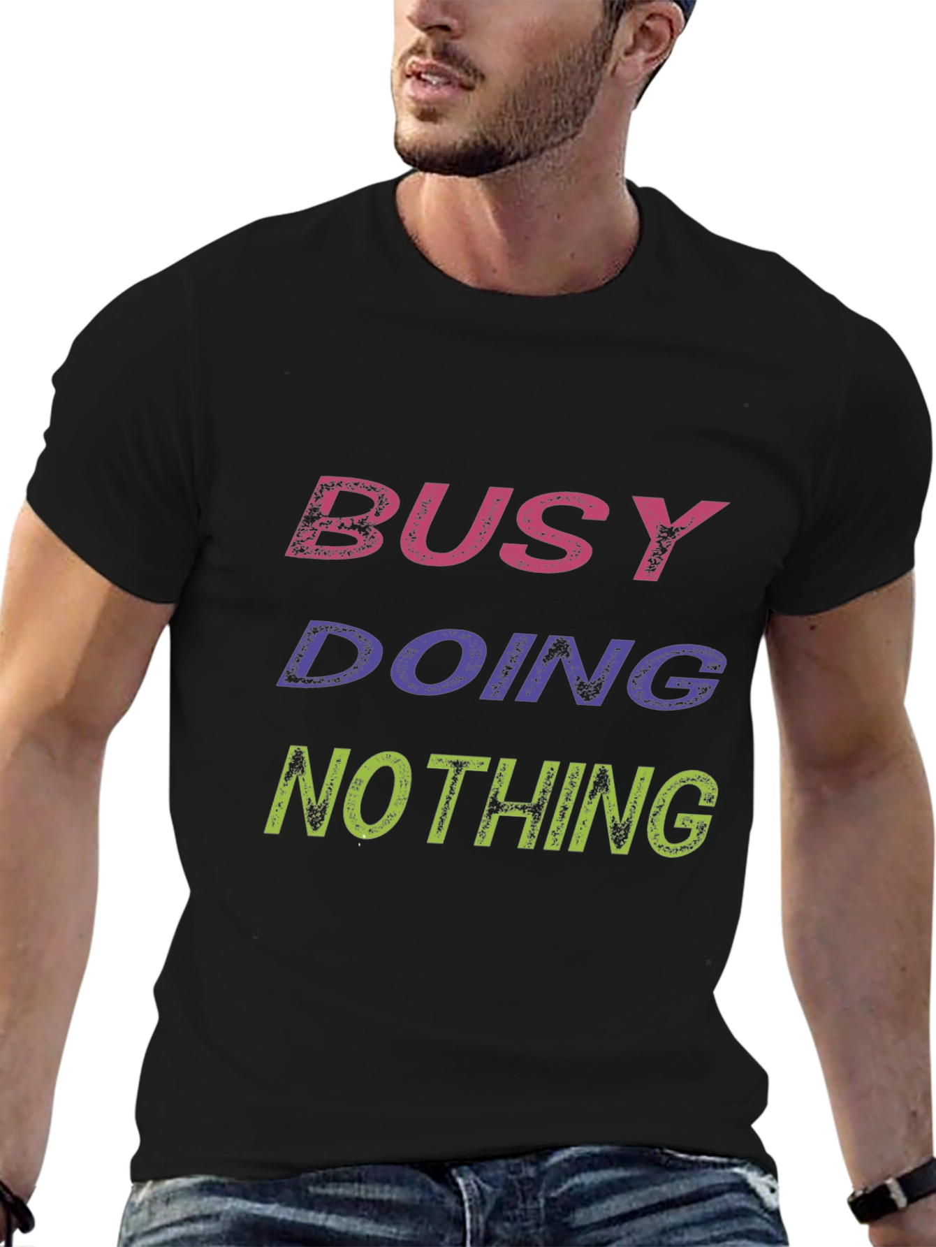 Busy Doing Nothing Graphic T-Shirt - Relaxed Fit