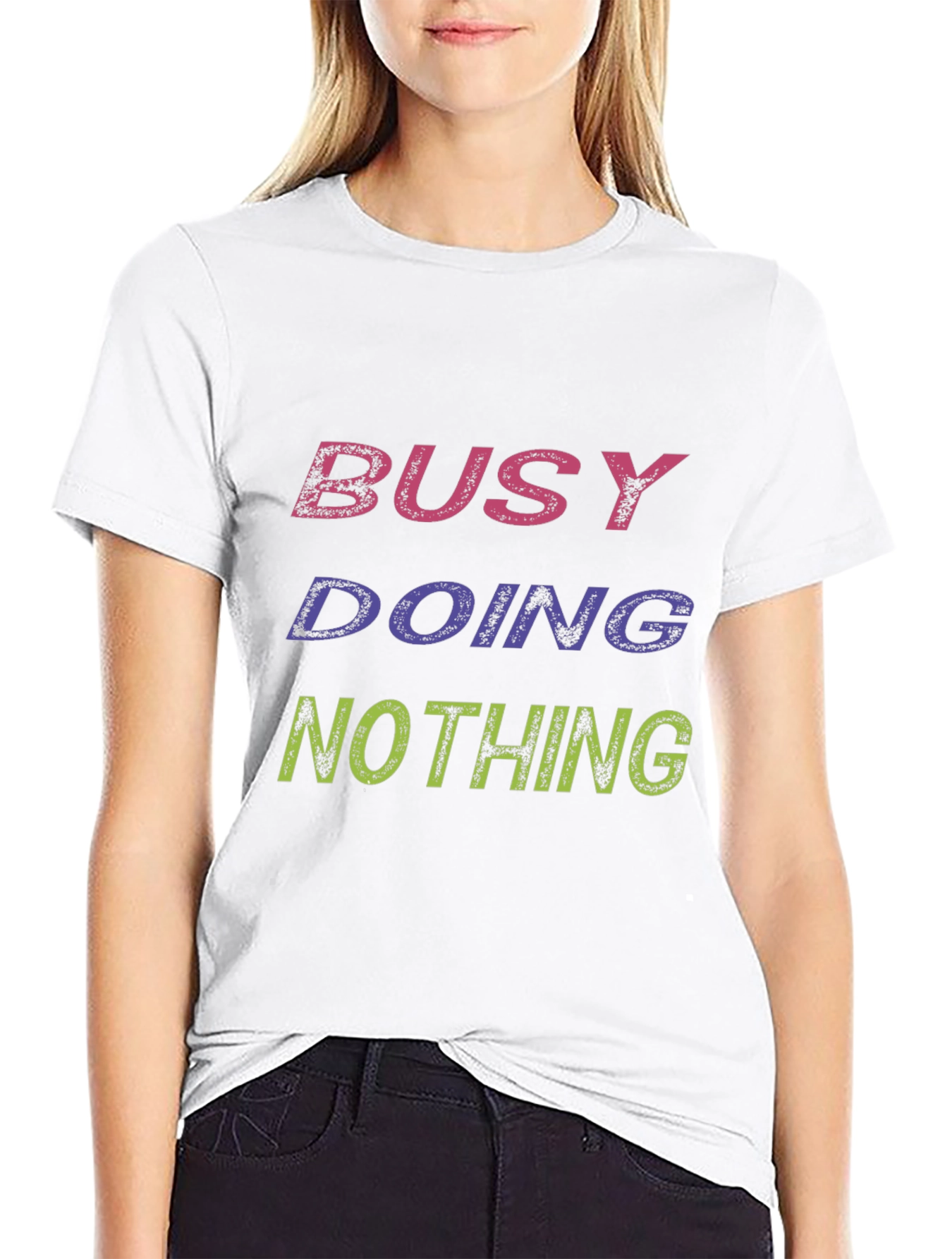 Busy Doing Nothing Graphic T-Shirt - Relaxed Fit