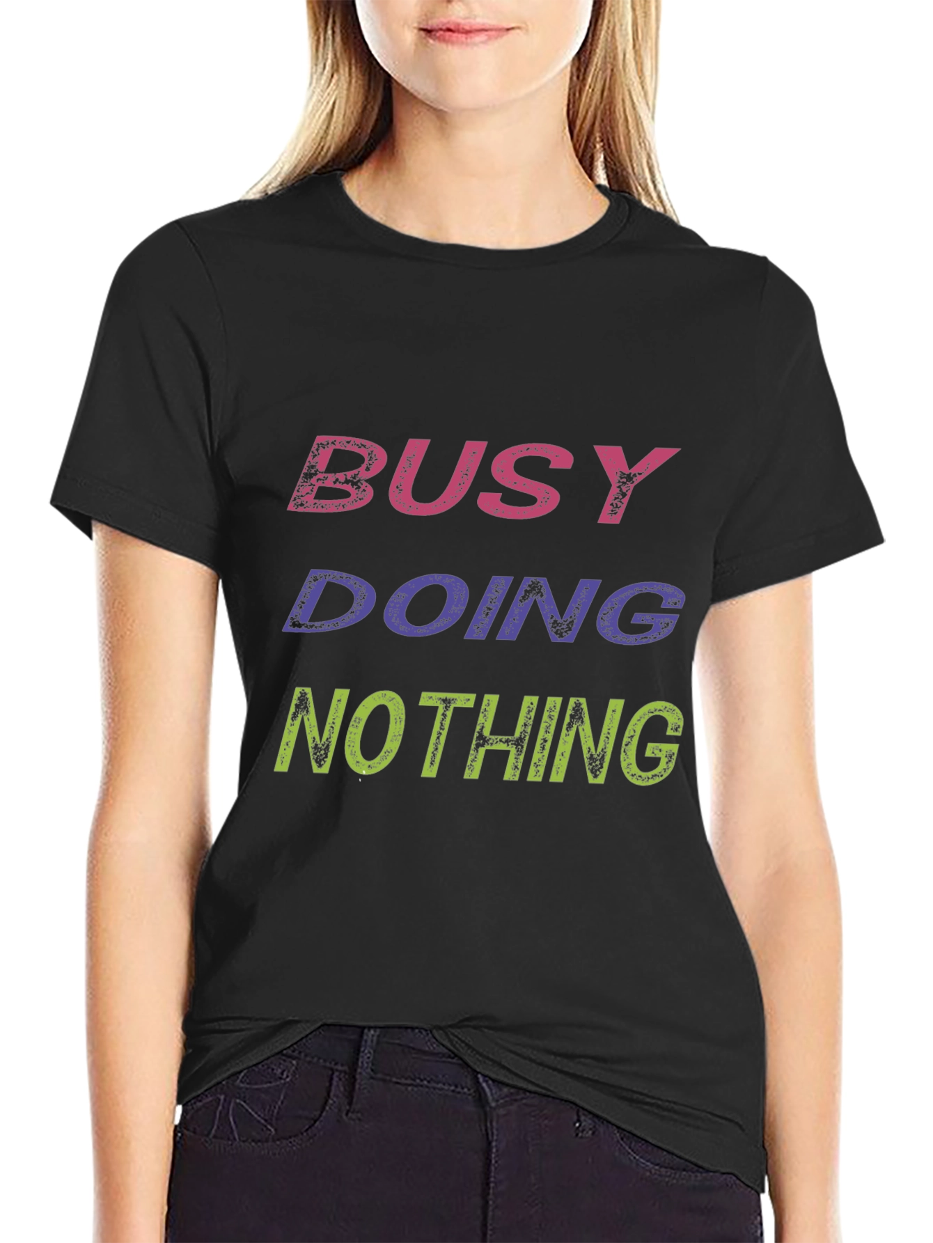 Busy Doing Nothing Graphic T-Shirt - Relaxed Fit