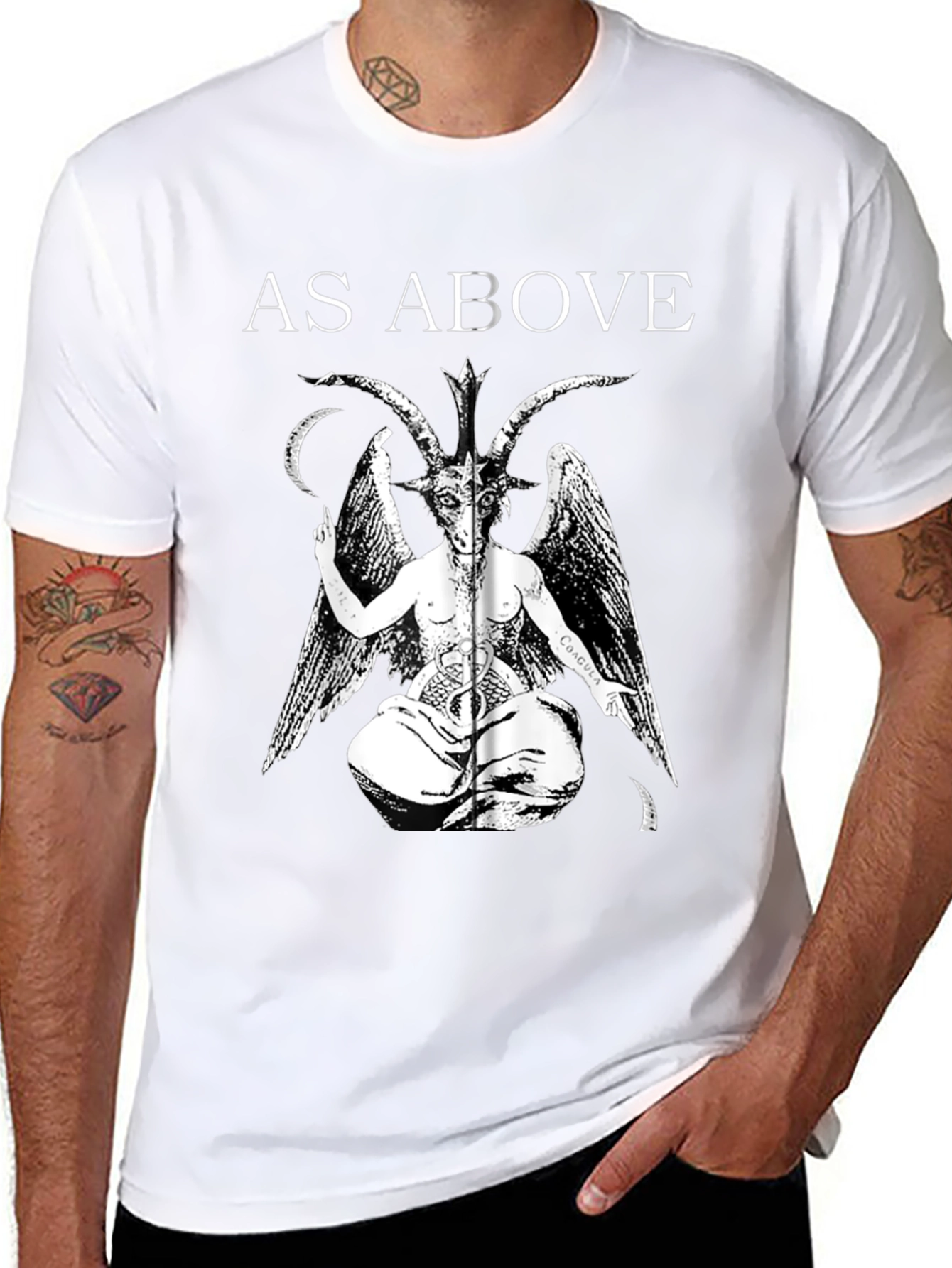 As Above So Below Baphomet T-Shirt