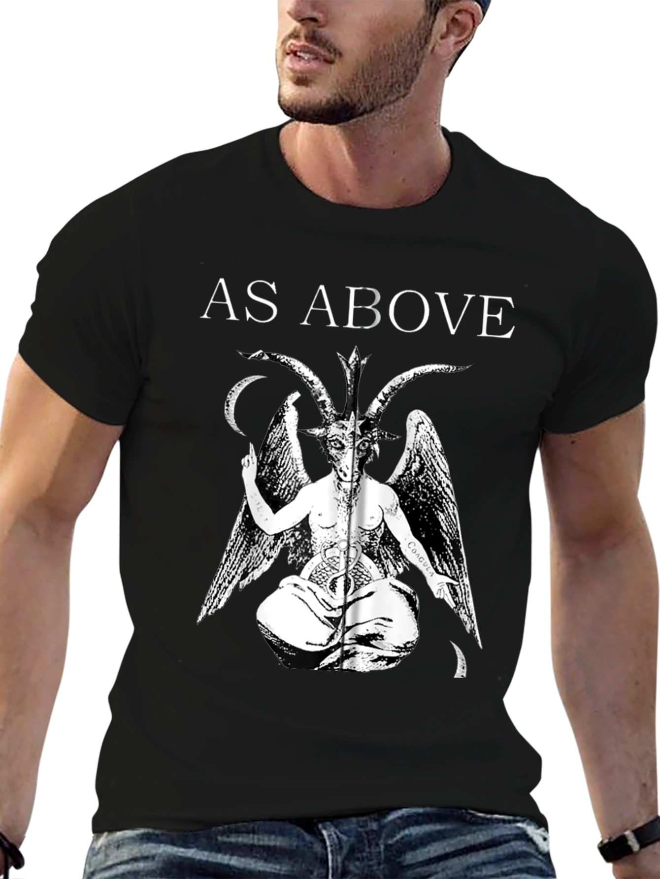 As Above So Below Baphomet T-Shirt