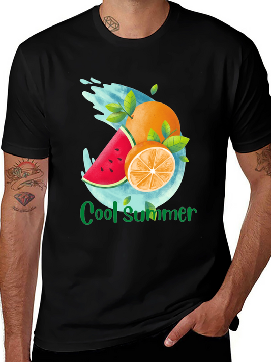 Cool Summer Fruit Graphic T-Shirt