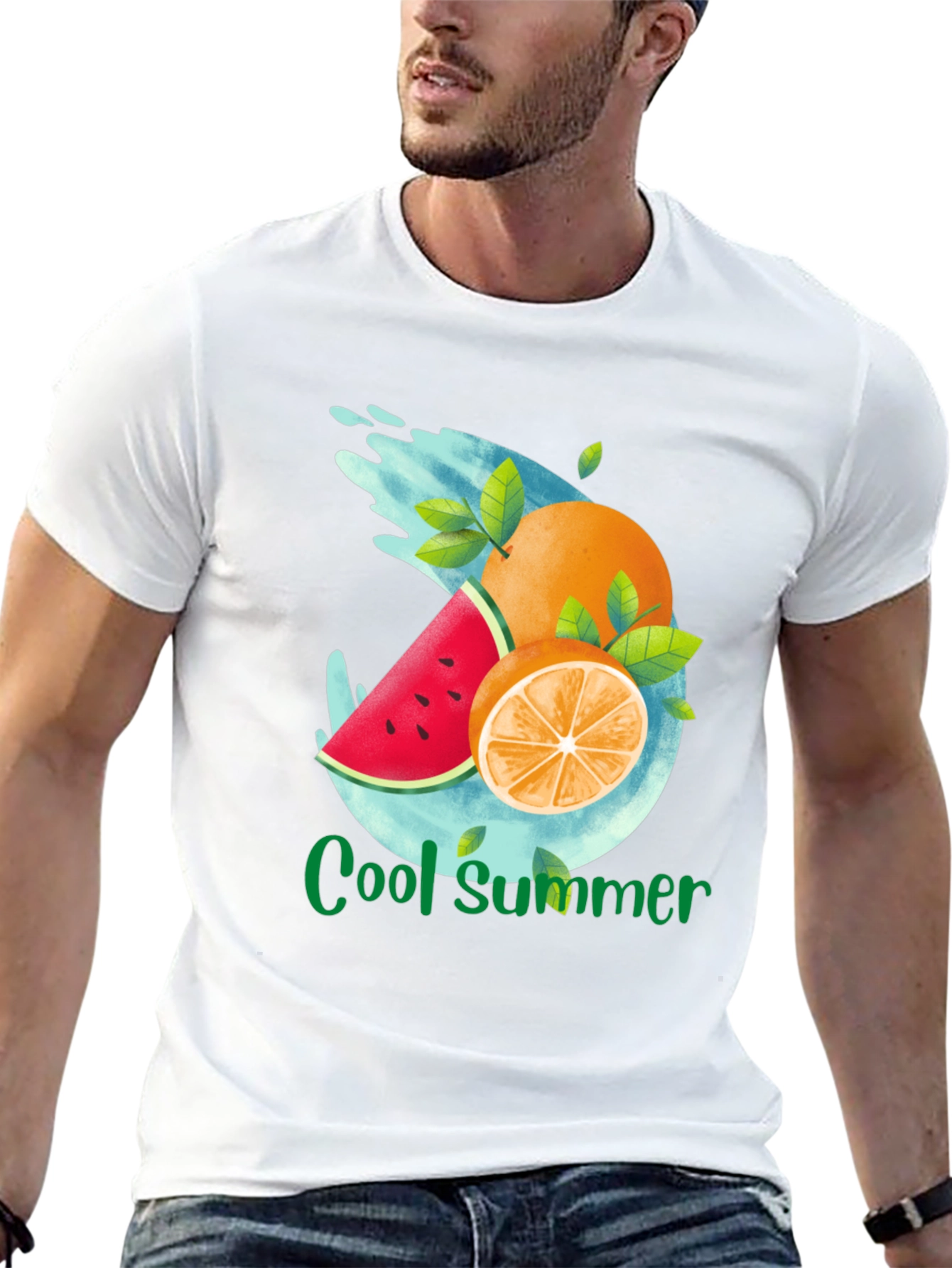 Cool Summer Fruit Graphic T-Shirt