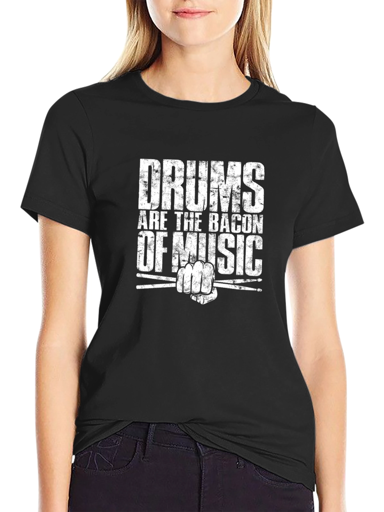 Drums Are The Bacon Of Music - Graphic T-Shirt