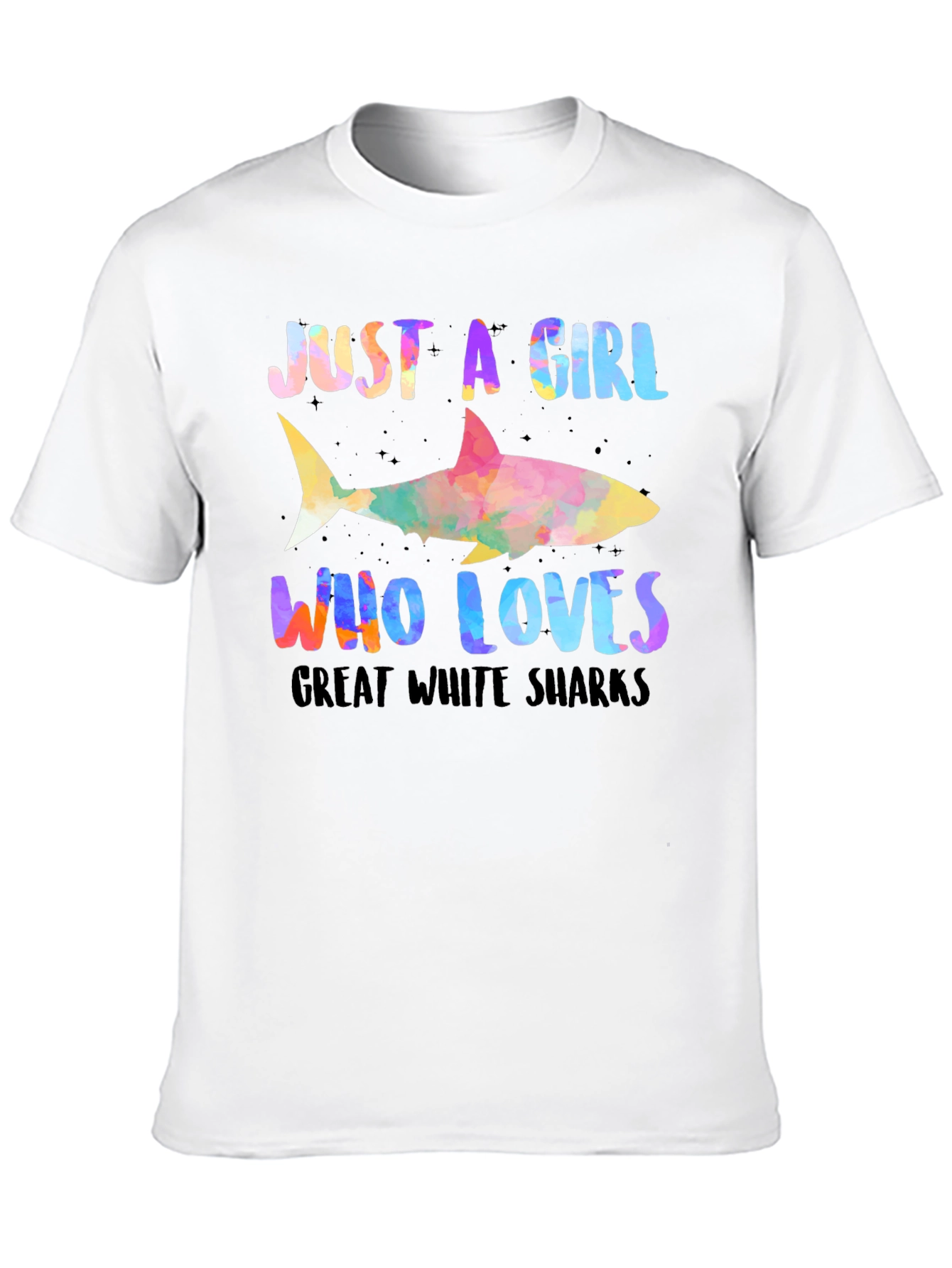 Girl Who Loves Sharks Graphic Tee