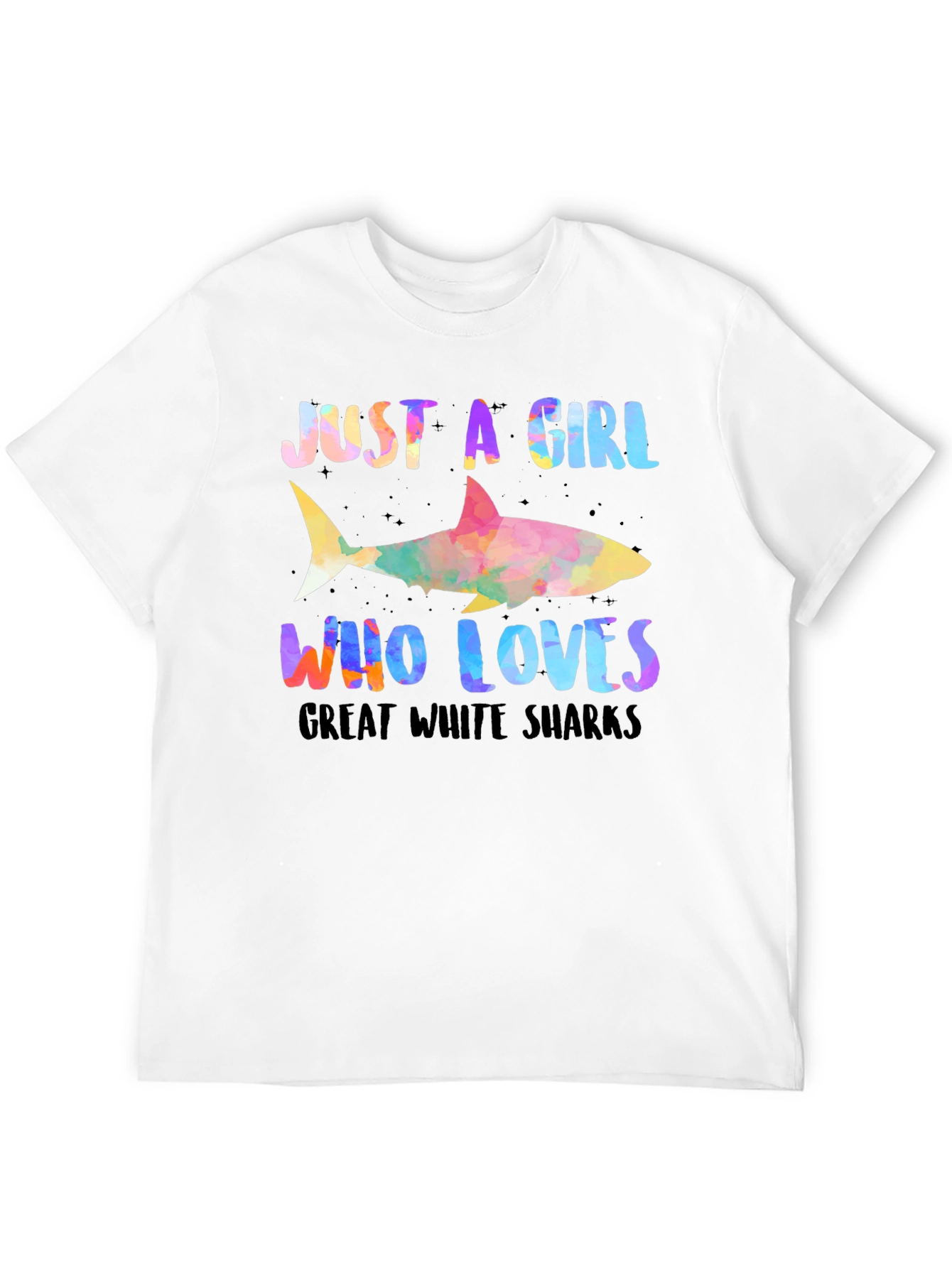 Girl Who Loves Sharks Graphic Tee