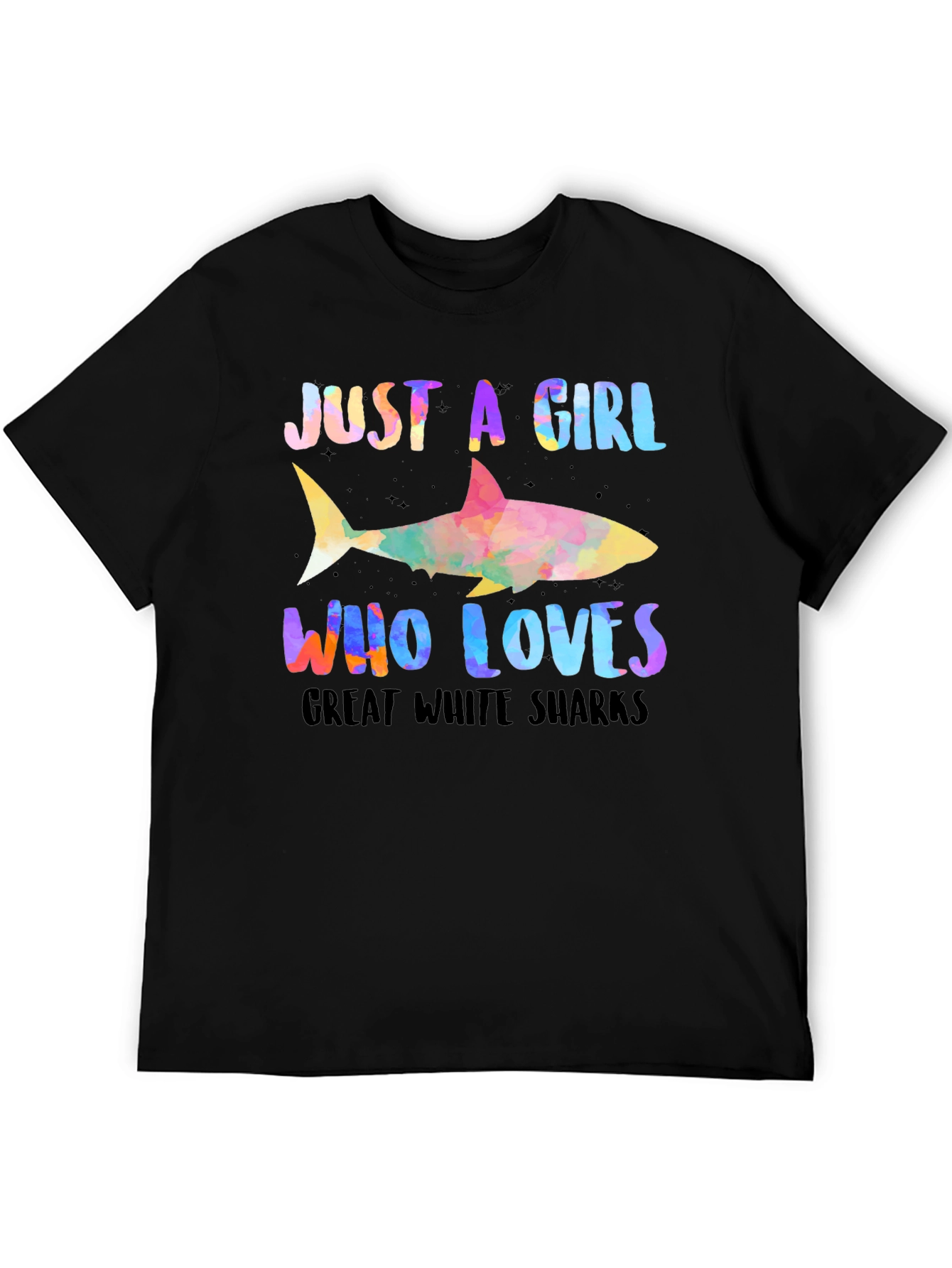 Girl Who Loves Sharks Graphic Tee