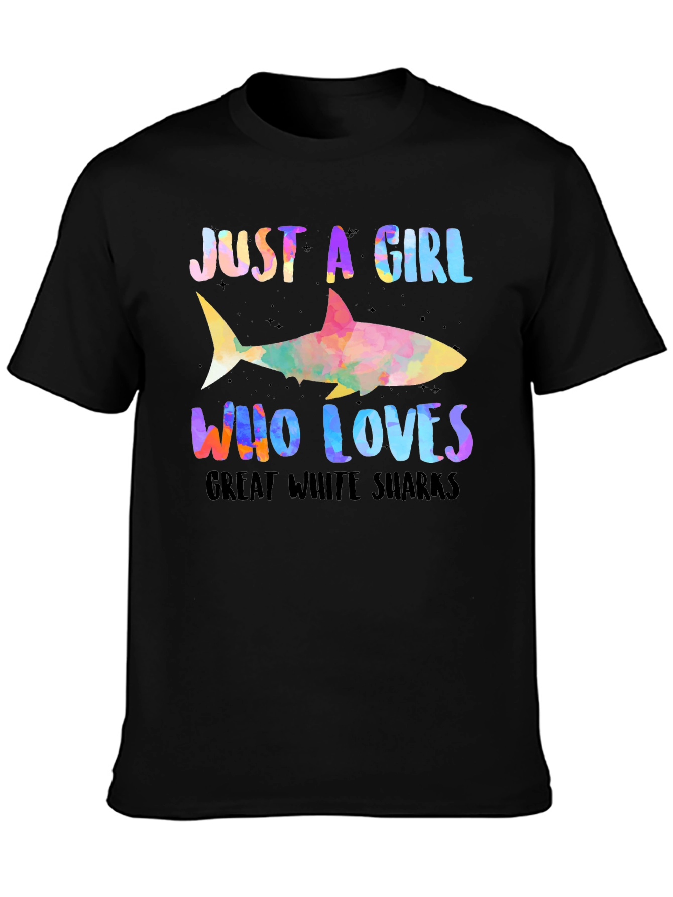 Girl Who Loves Sharks Graphic Tee