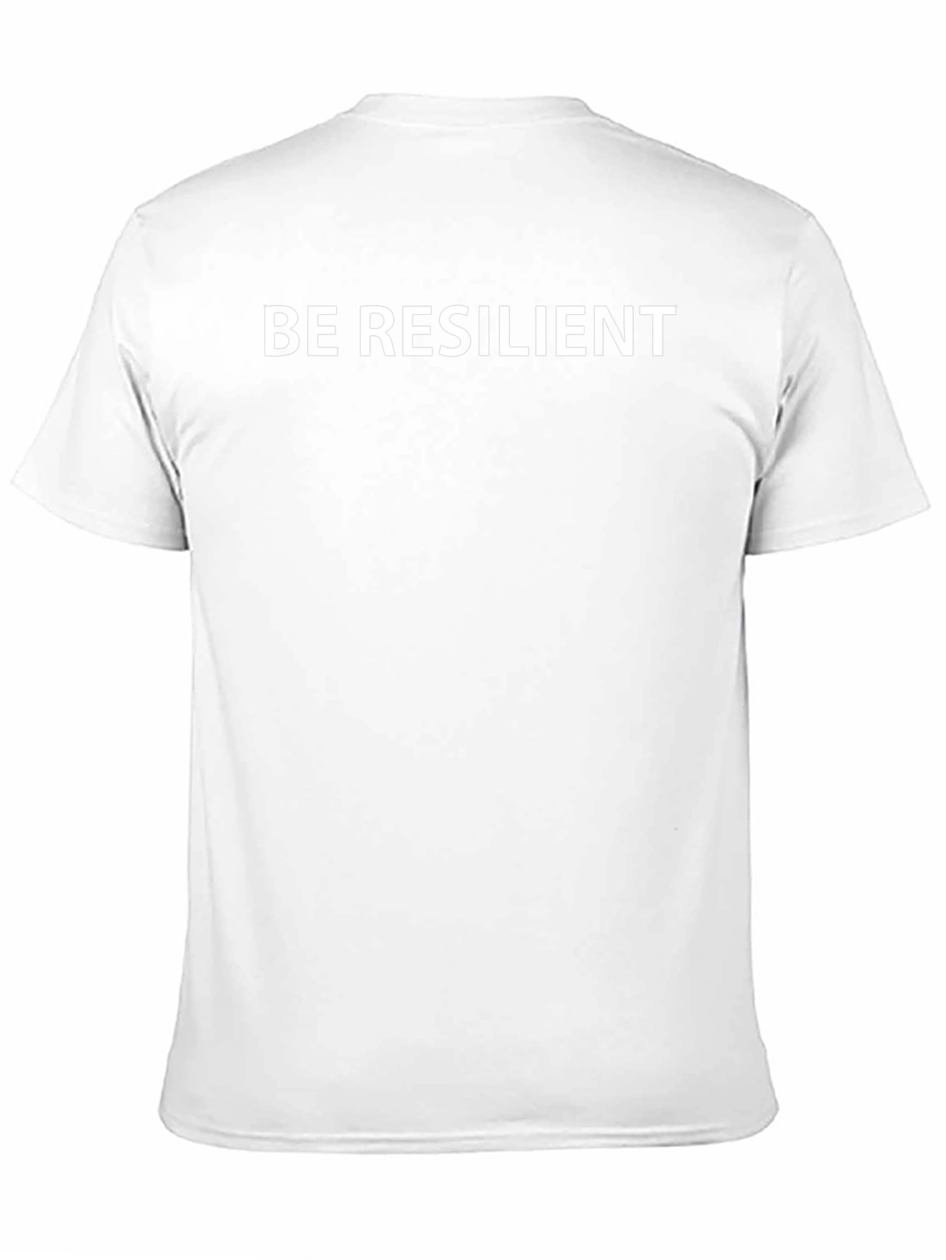 Be Resilient Black Tee - Motivational Style
