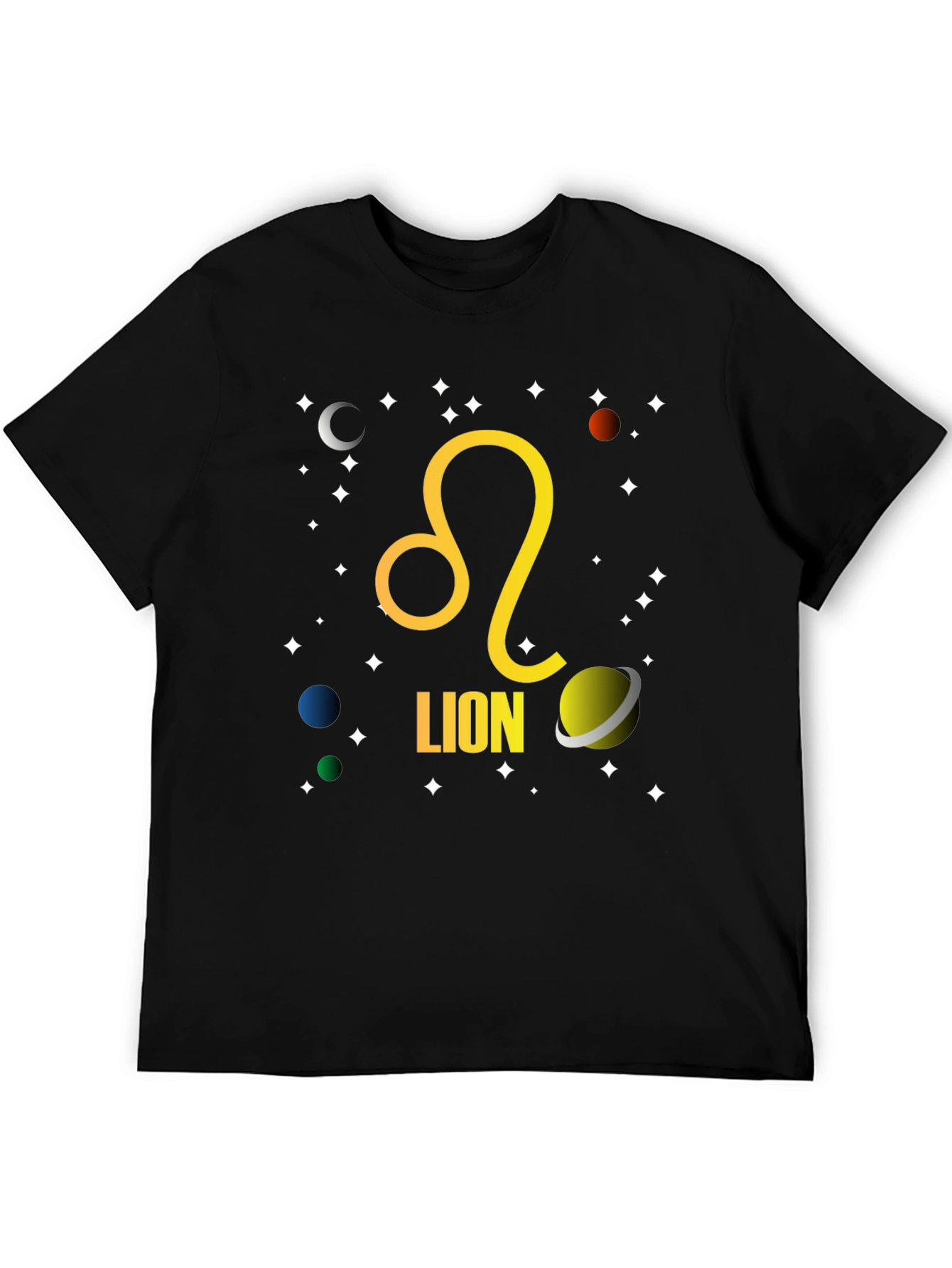Zodiac Leo T-Shirt - Celestial Lion Design
