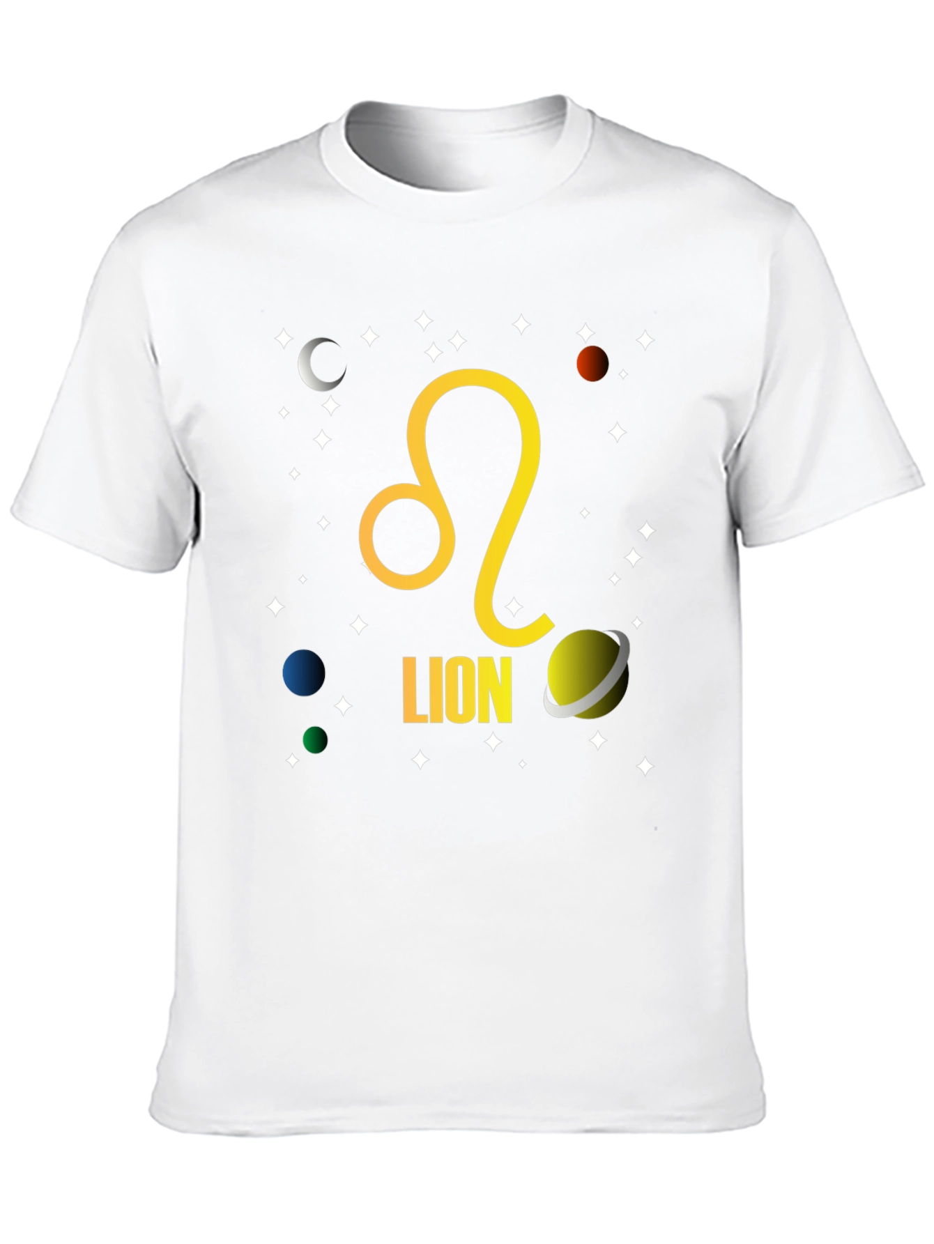 Zodiac Leo T-Shirt - Celestial Lion Design