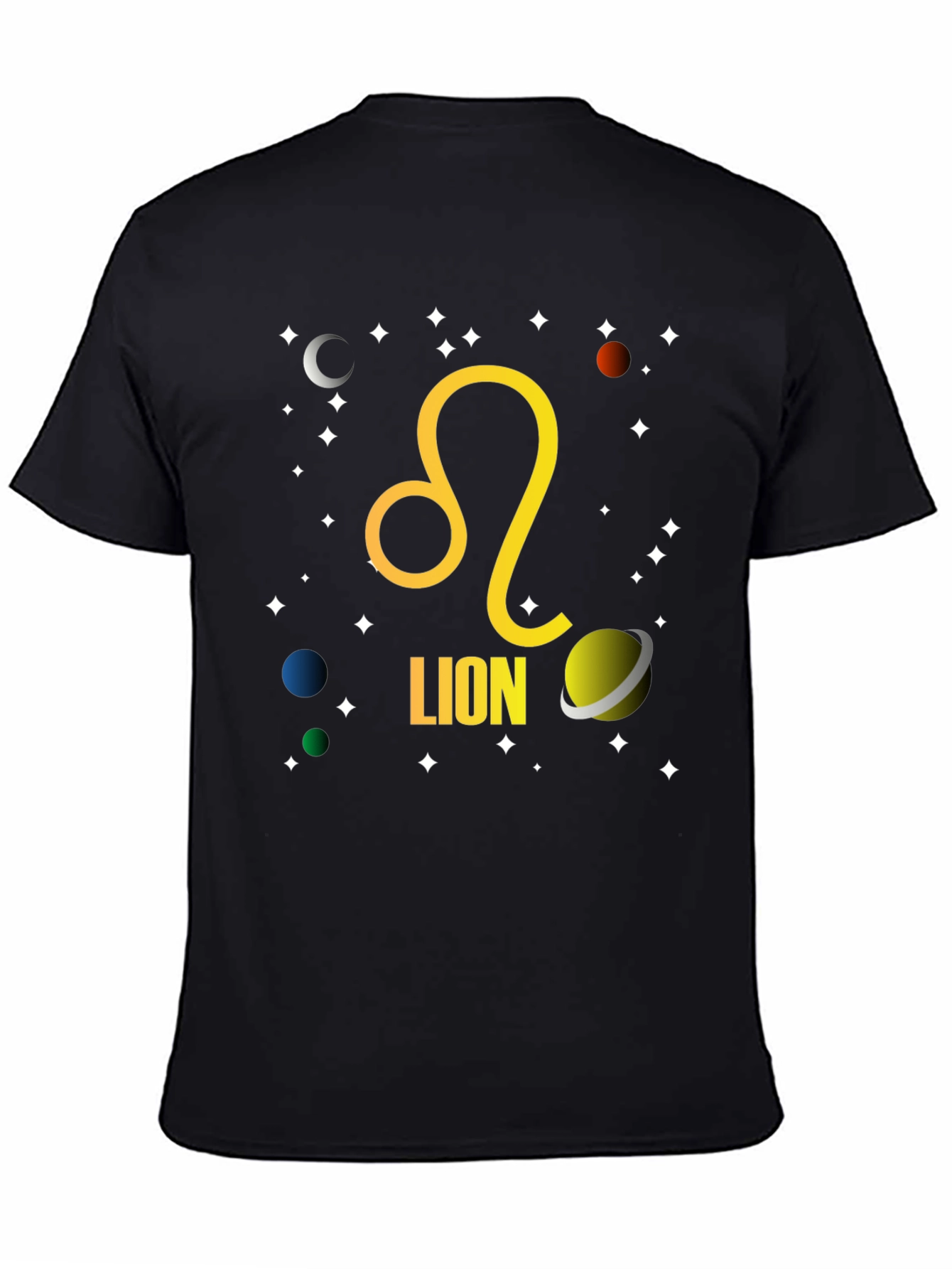 Zodiac Leo T-Shirt - Celestial Lion Design