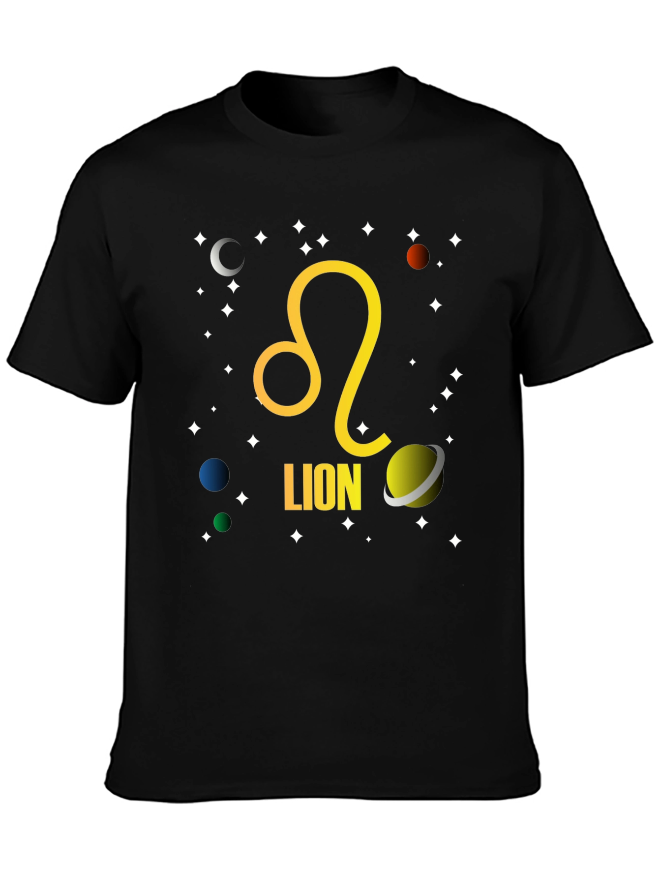 Zodiac Leo T-Shirt - Celestial Lion Design