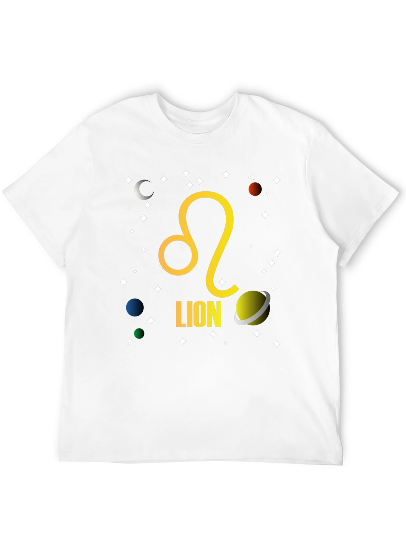 Zodiac Leo T-Shirt - Celestial Lion Design