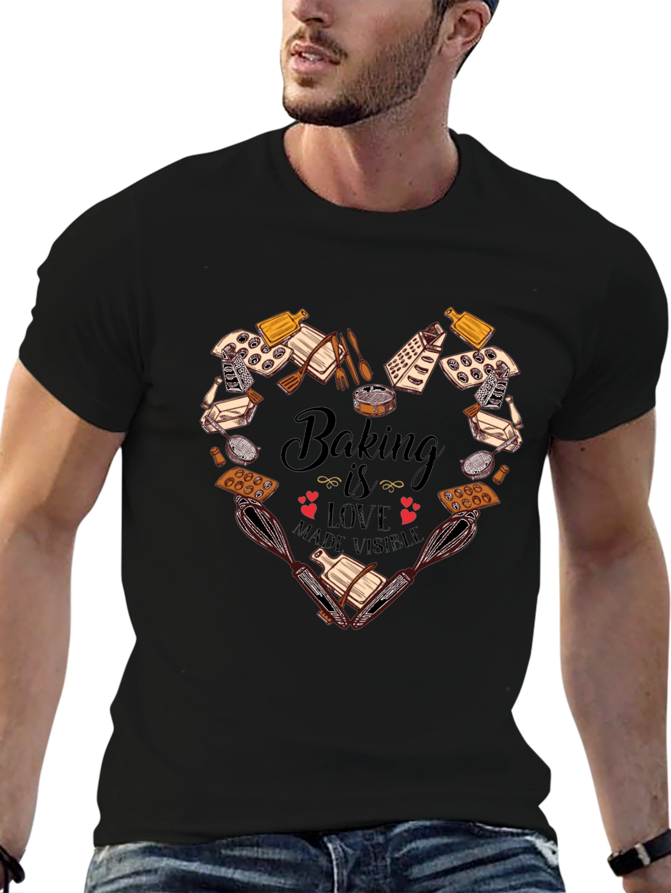 Baking is Love T-Shirt - Kitchen Enthusiast Apparel