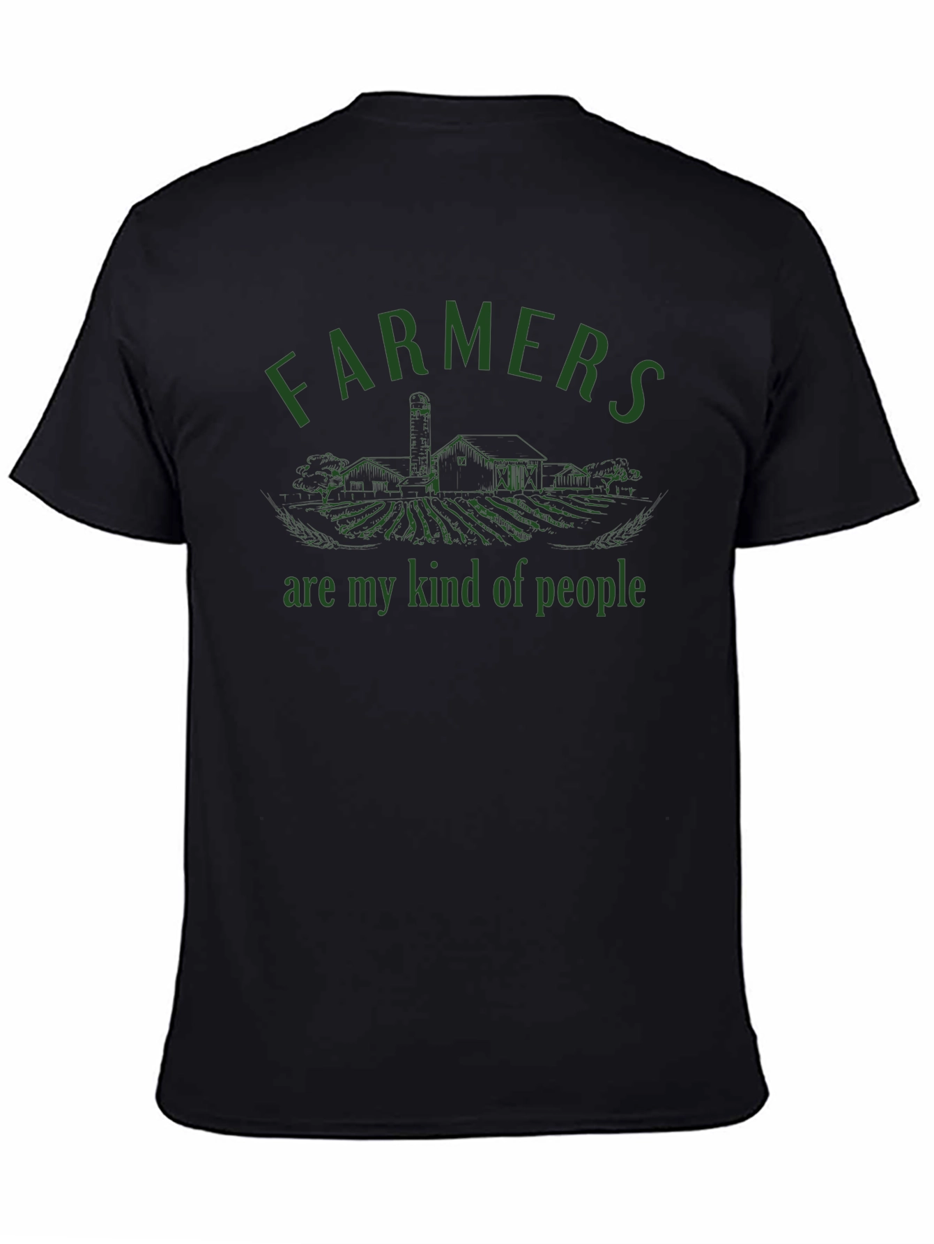 Farmers Are My Kind of People Black T-Shirt