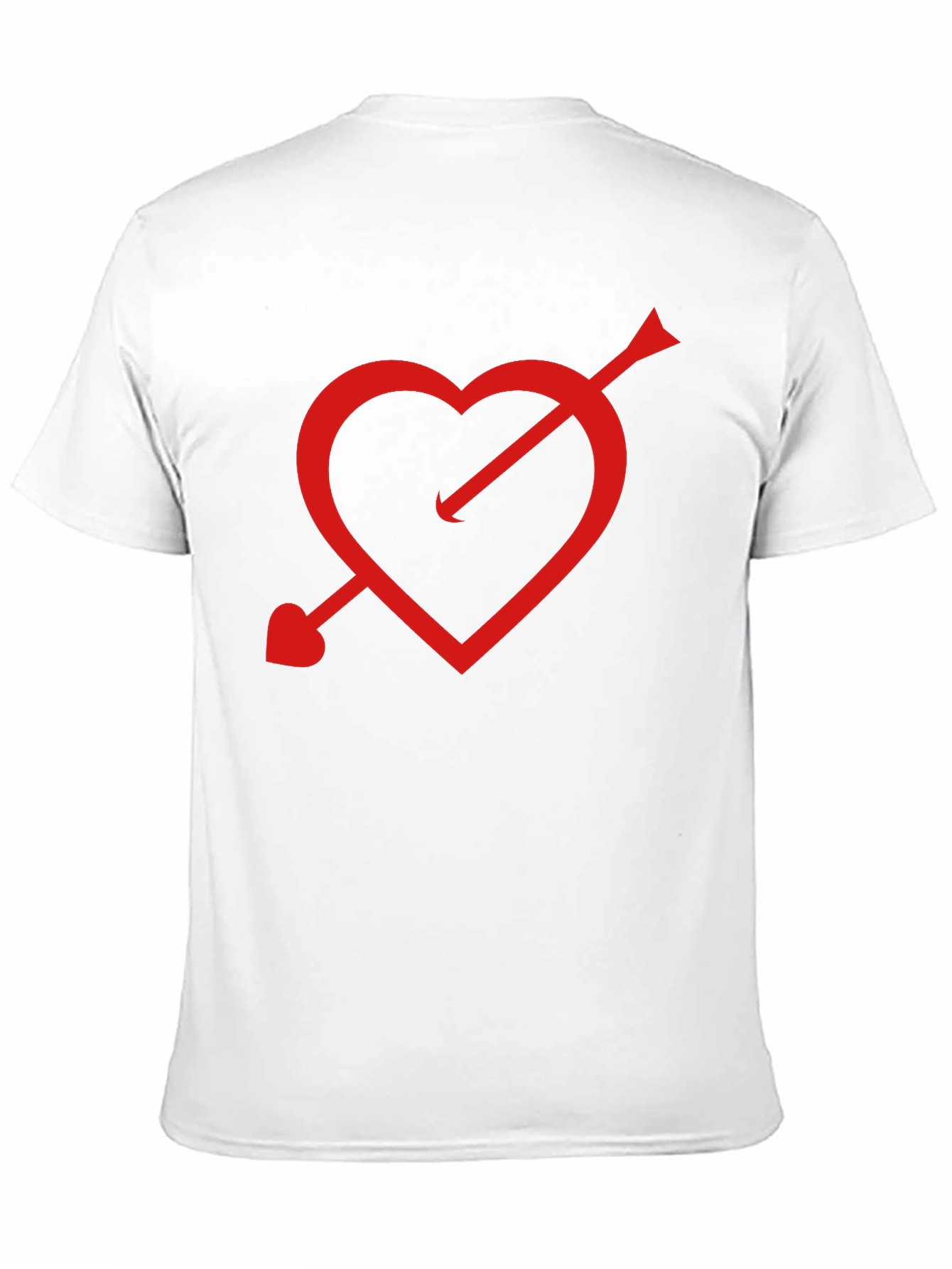 Cupids Arrow Heart T-Shirt - Black